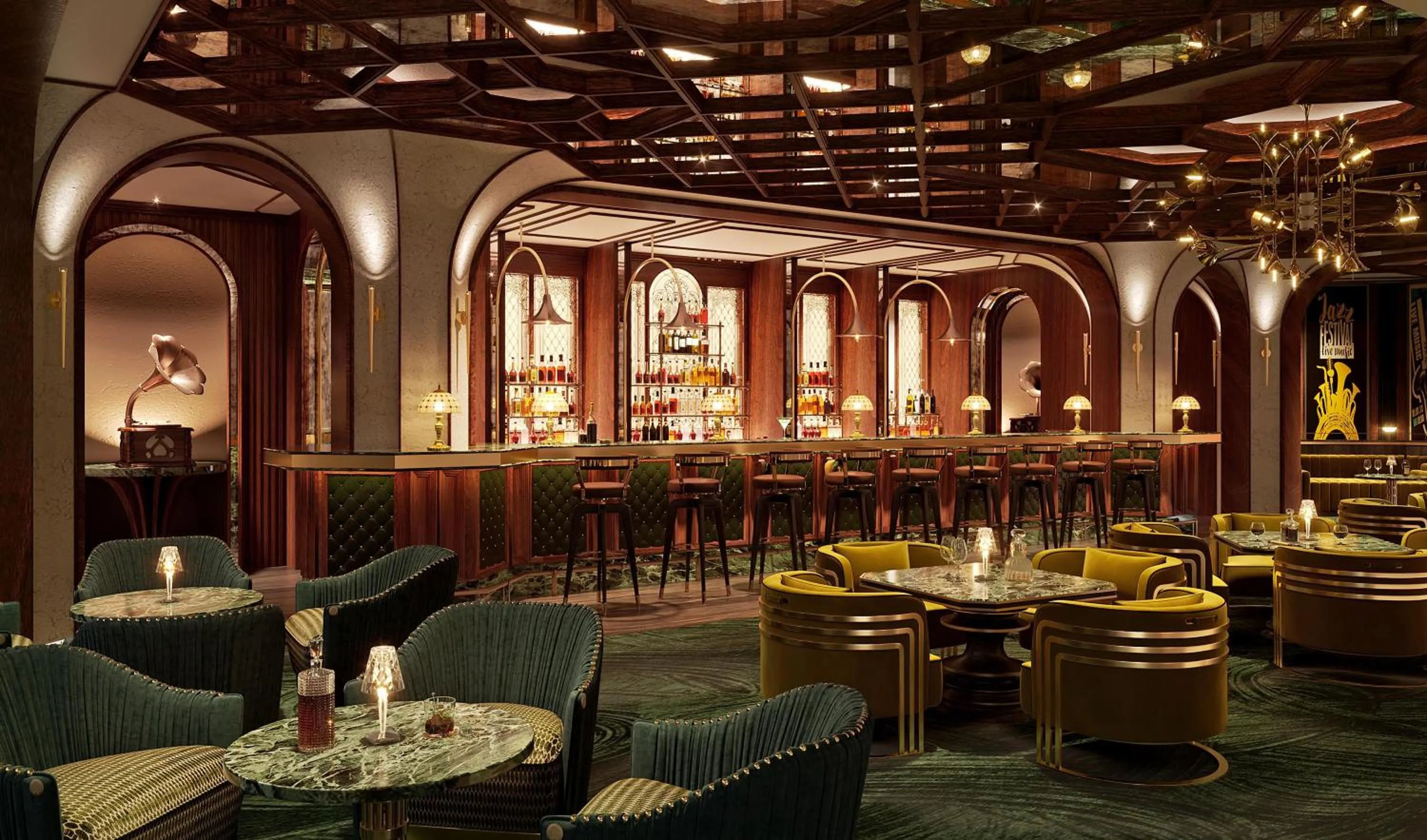 Lounge or bar in La Festa Phu Quoc, Curio Collection By Hilton