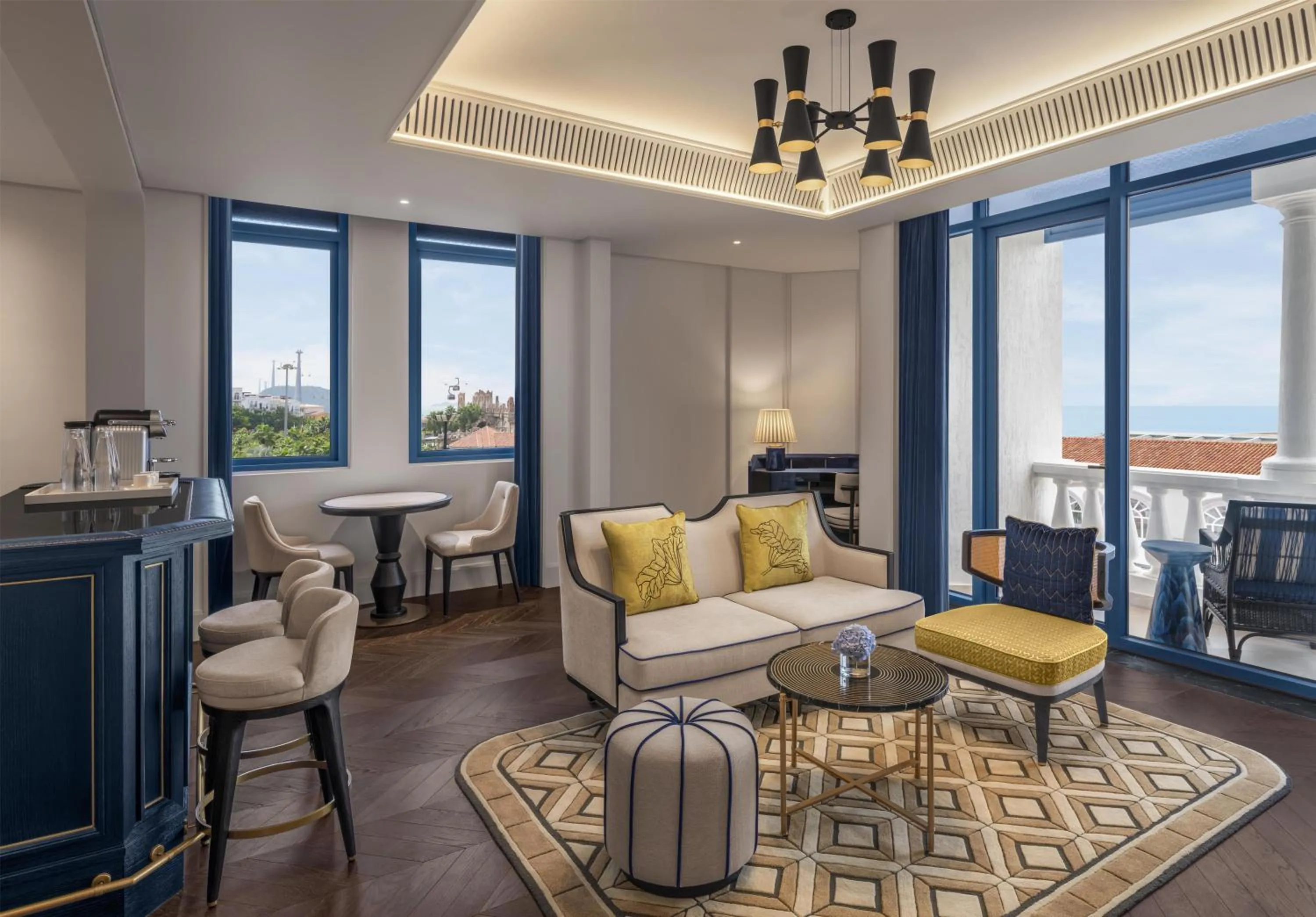 Living room in La Festa Phu Quoc, Curio Collection By Hilton