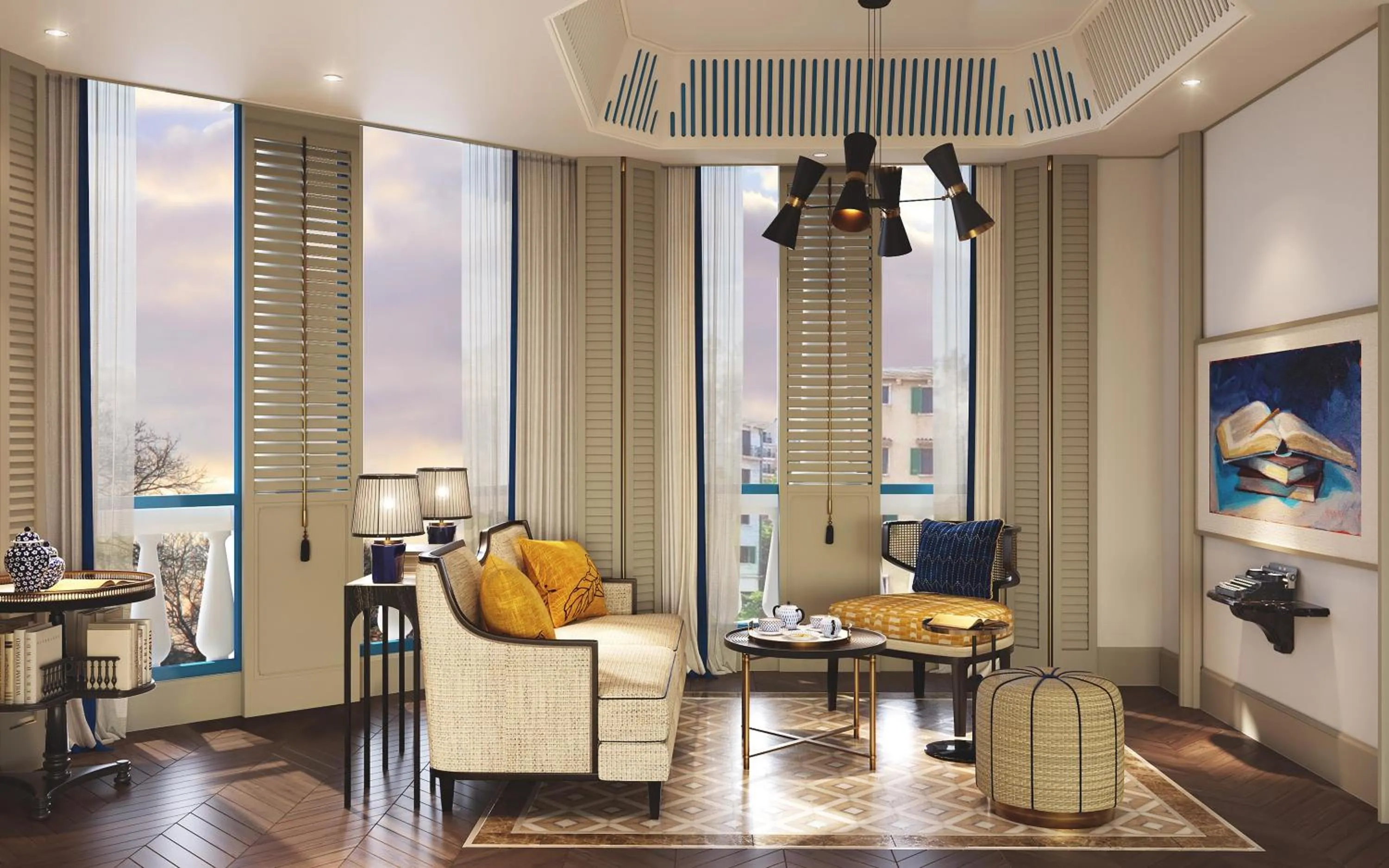 Living room in La Festa Phu Quoc, Curio Collection By Hilton