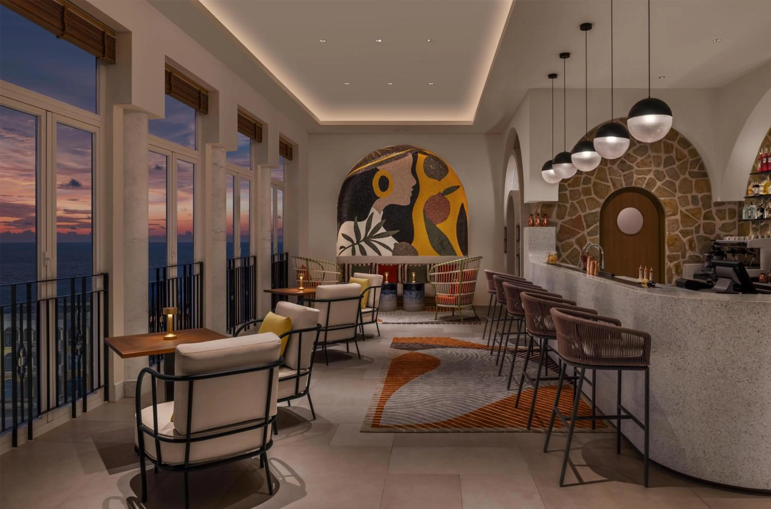 Lounge or bar in La Festa Phu Quoc, Curio Collection By Hilton