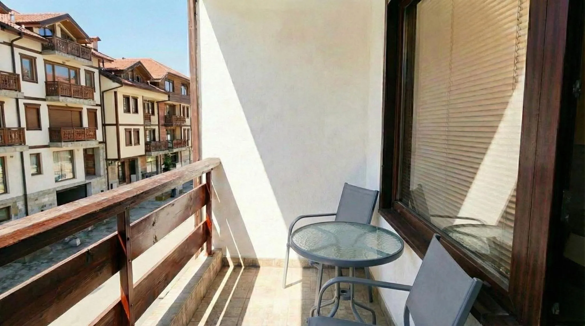 Balcony/Terrace in Mountain Paradise 2 - Quiet Cosy Studio - Balcony, Wifi
