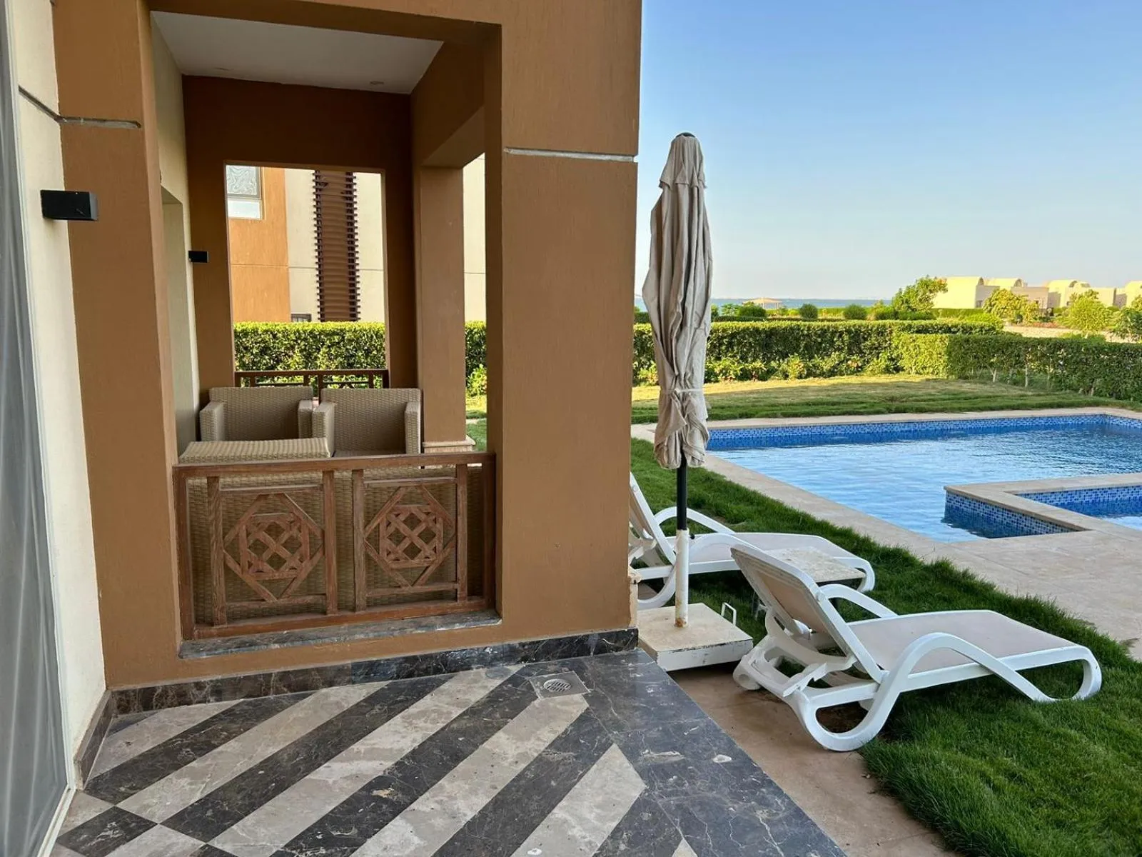 Pool view in Azal Lagoons Resort Abu Simbel