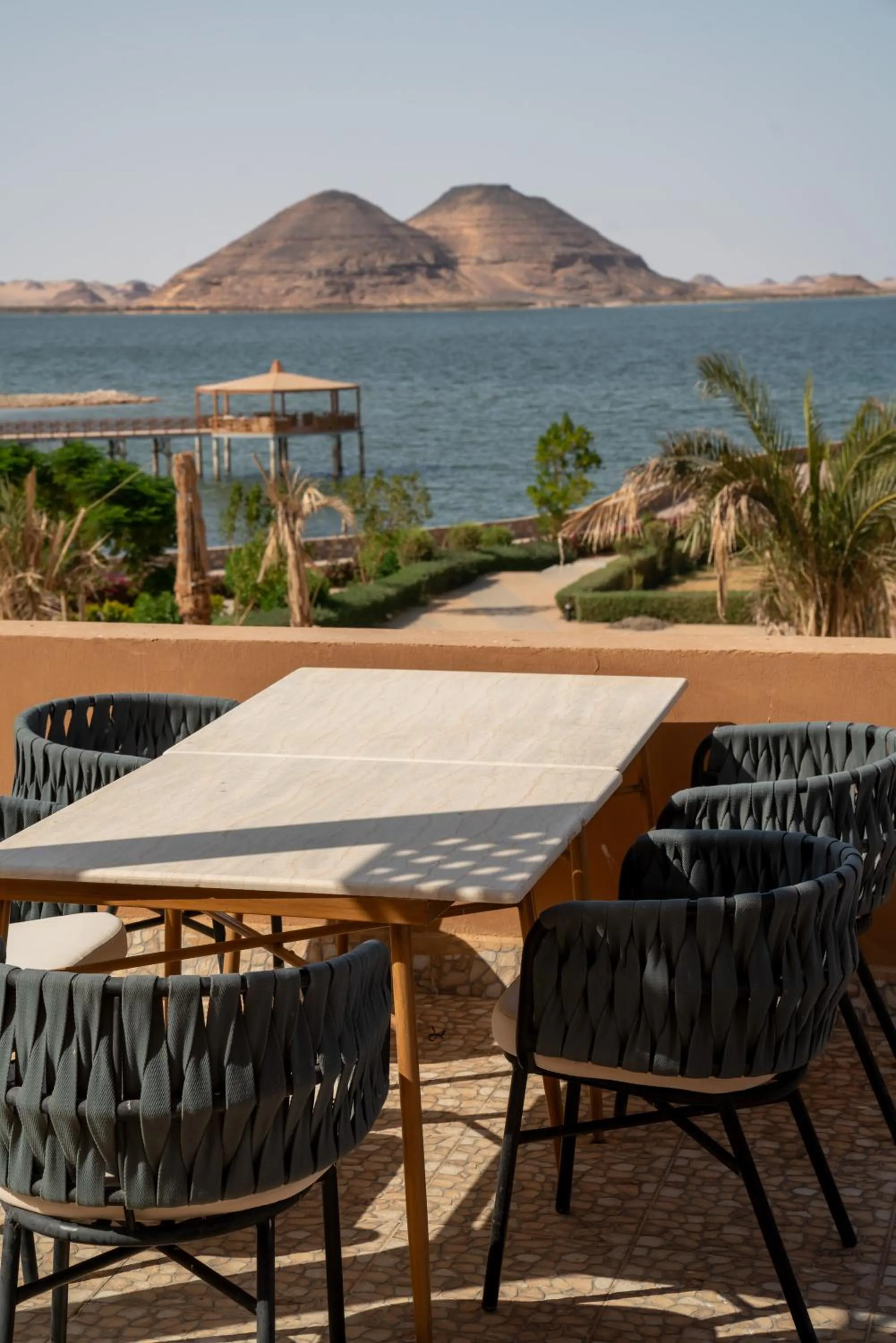 Patio in Azal Lagoons Resort Abu Simbel