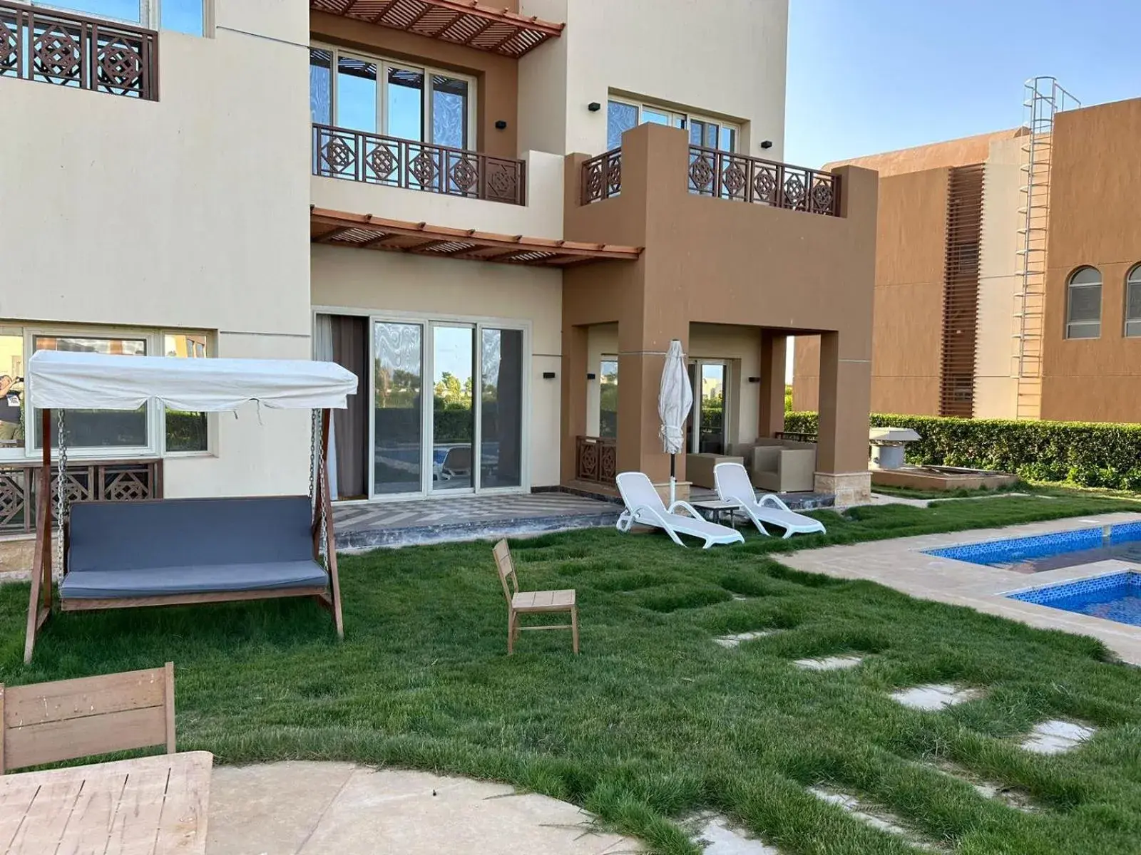 Villa Room Panoramic Front Lake & Pool View in Azal Lagoons Resort Abu Simbel Villa Room Panoramic Front Lake & Pool View in Azal Lagoons Resort Abu Simbel