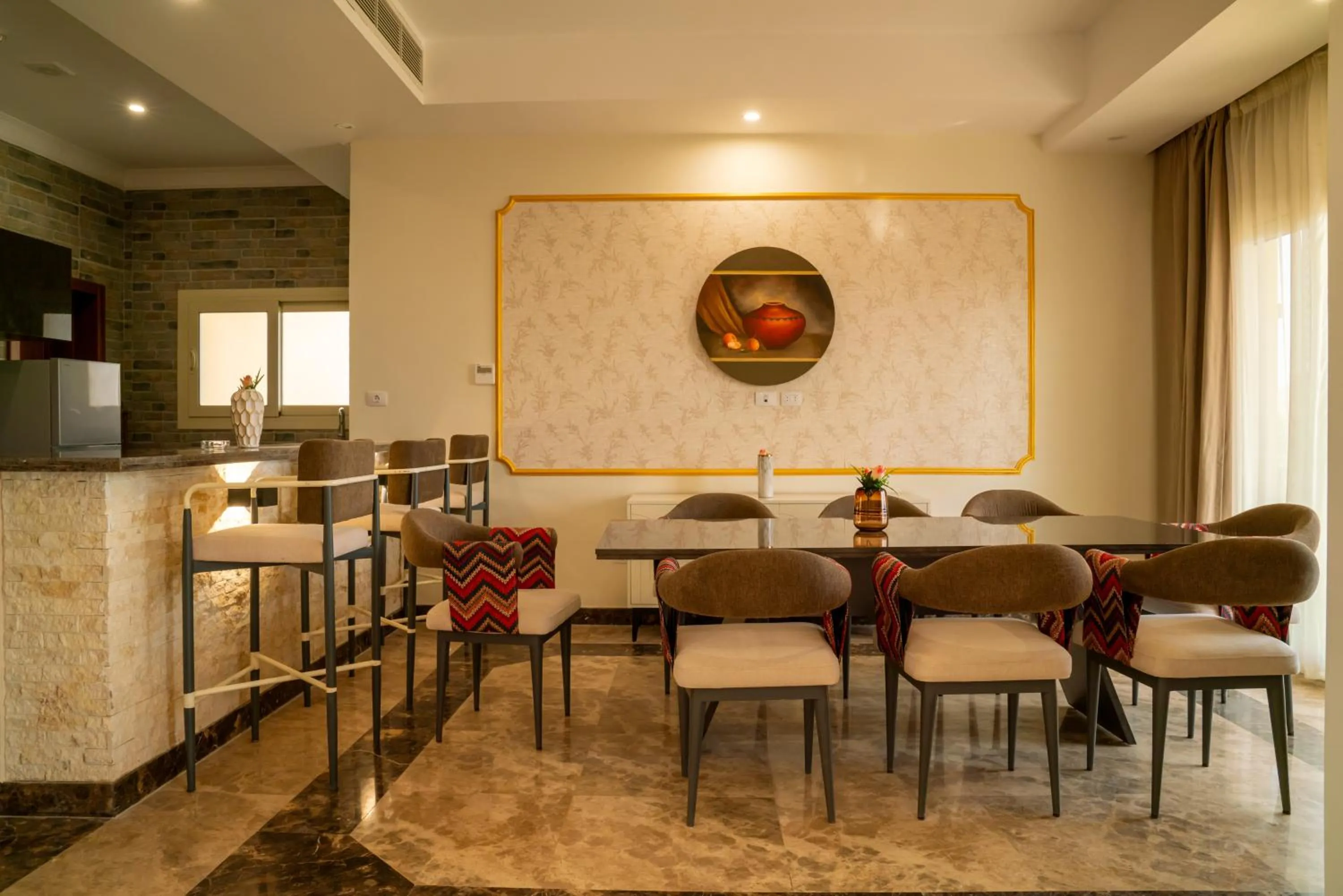 Seating area in Azal Lagoons Resort Abu Simbel