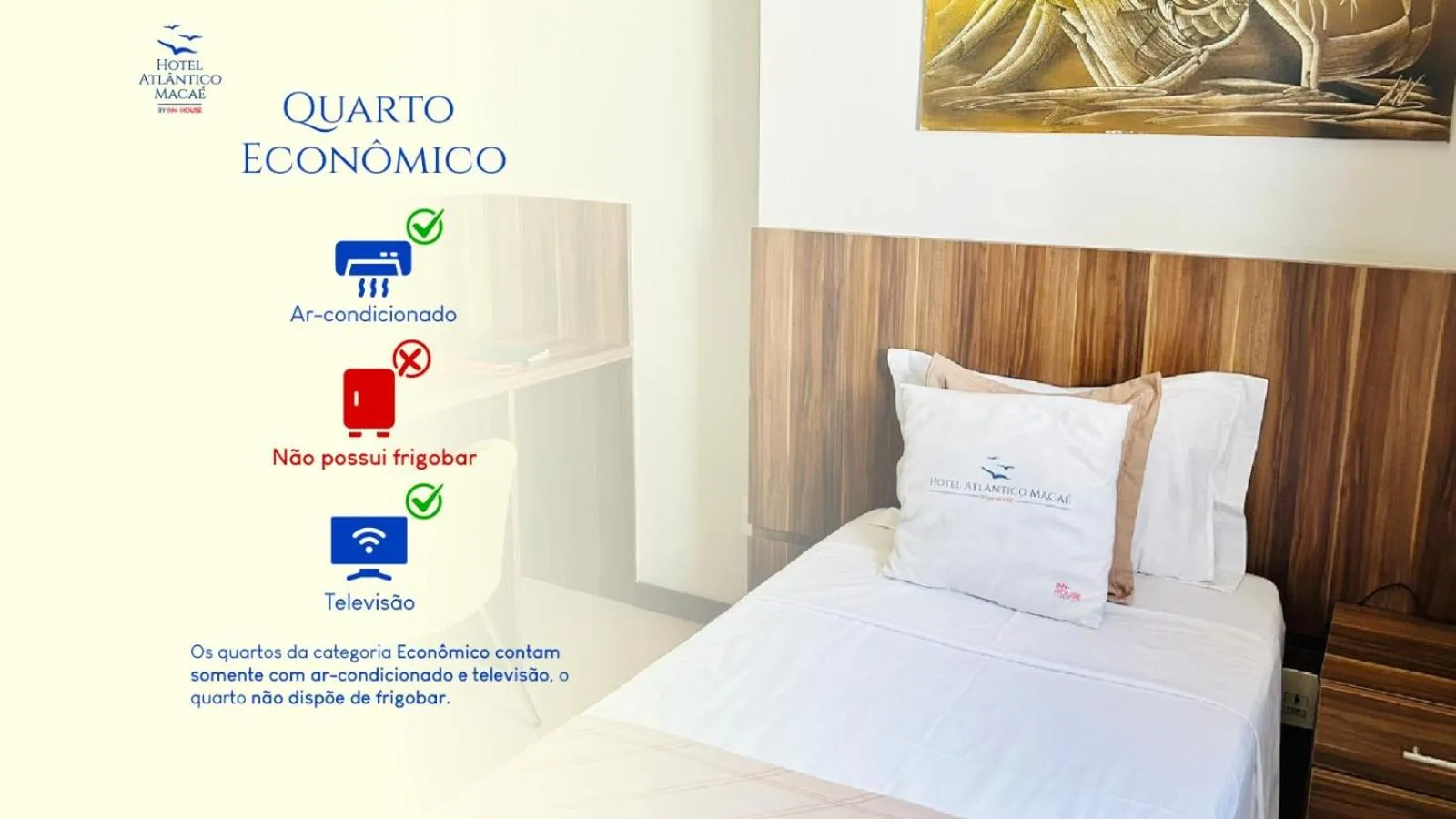 Bedroom, Bed in Hotel Atlantico Macaé By Inn House