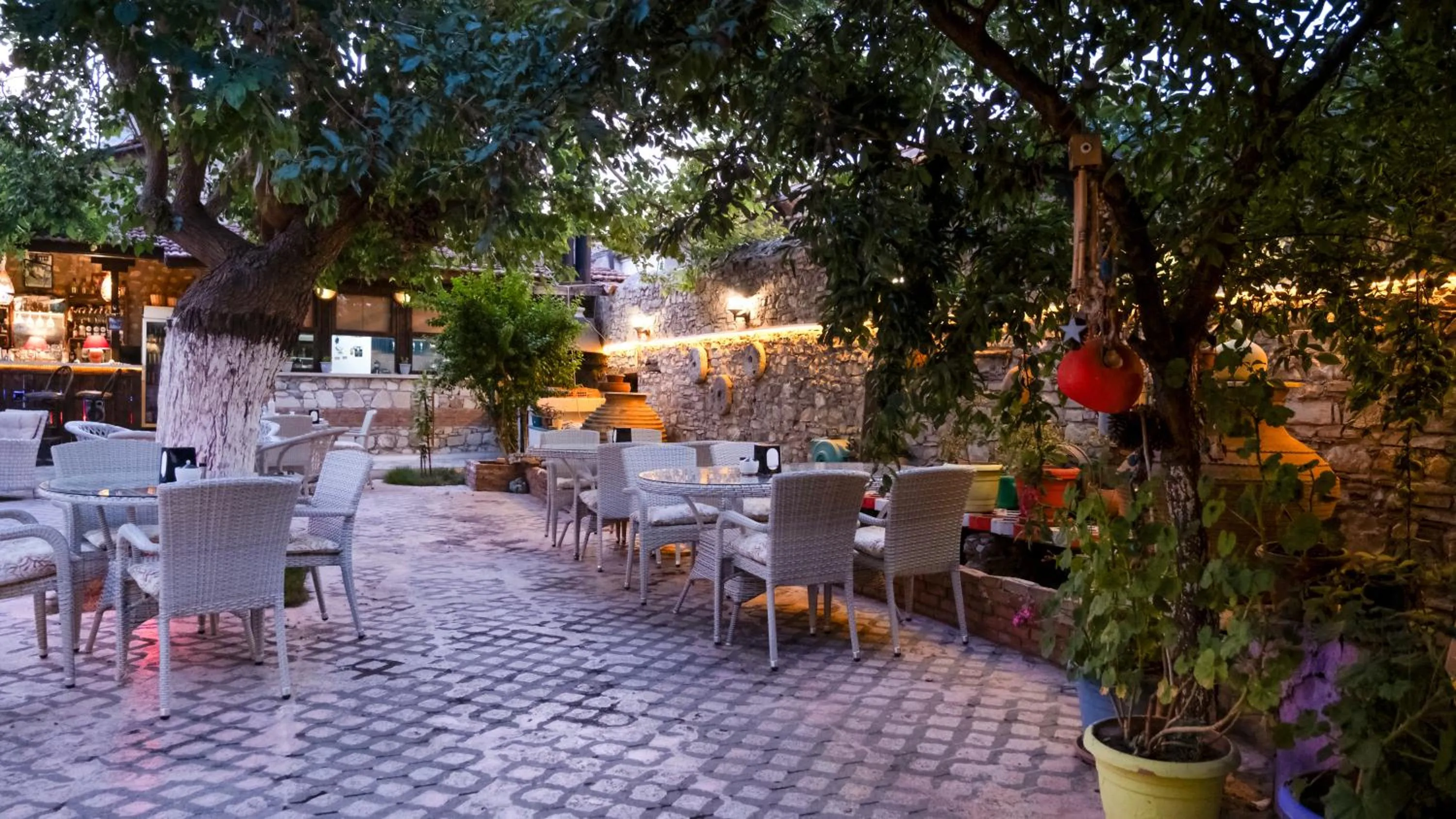 Patio in Garden Palace Boutique Hotel