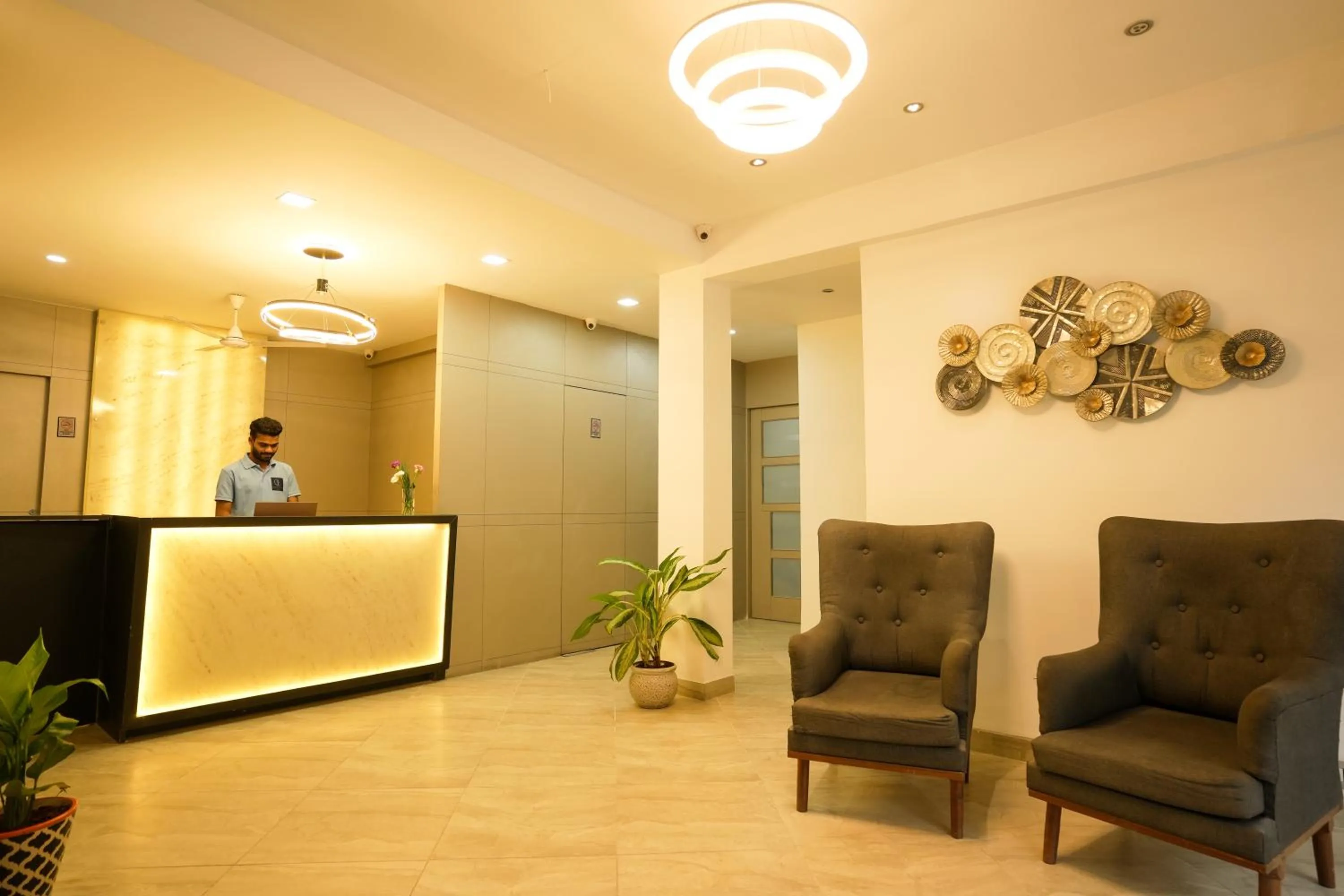 Lobby or reception in Coastal Pearl Hotel Margao Railway Station