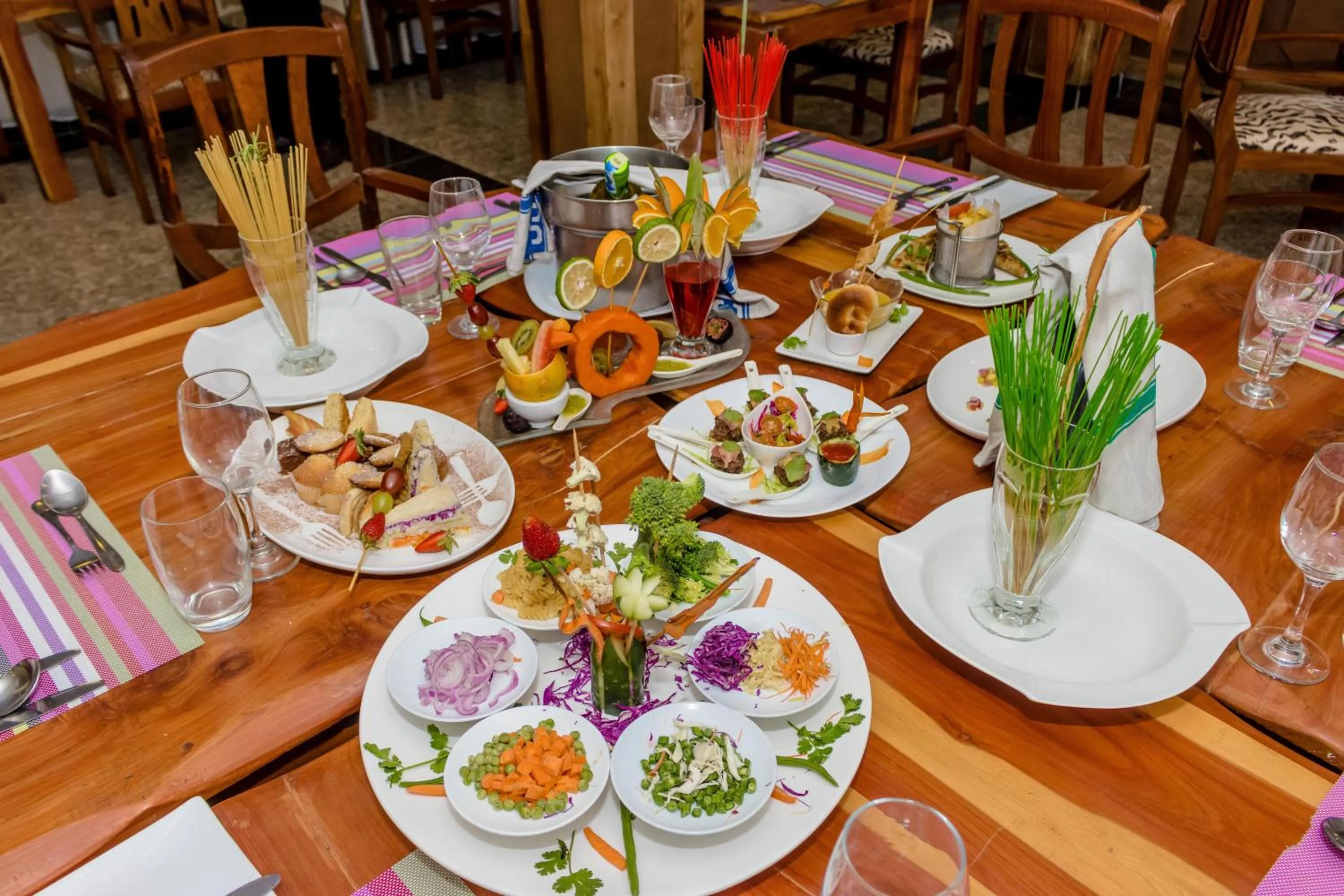 Food and drinks in The Glacier Hotel Nanyuki