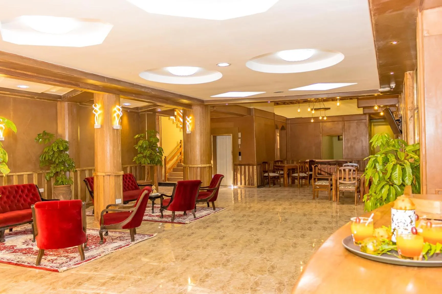 Seating area in The Glacier Hotel Nanyuki