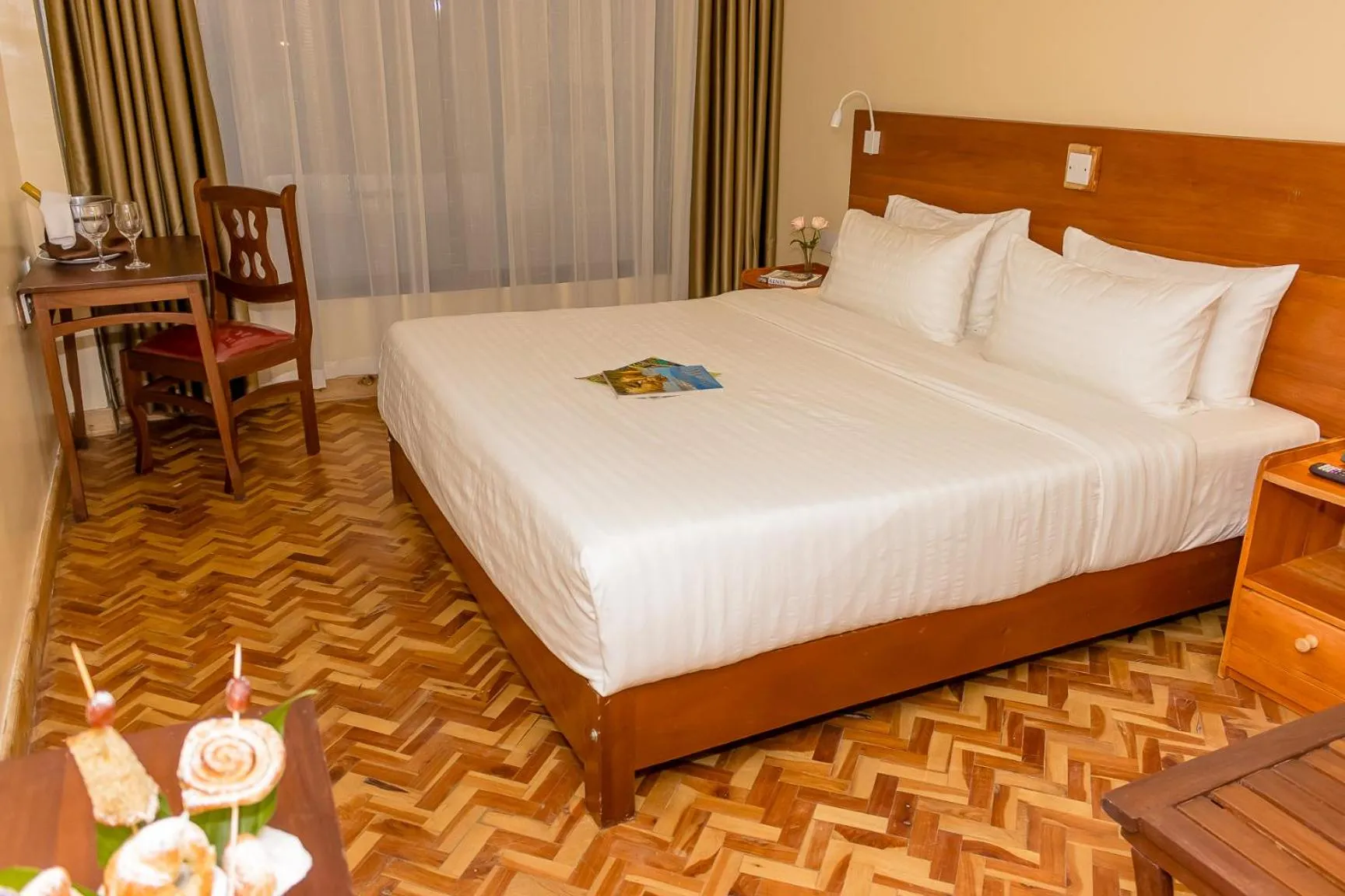 Bed in The Glacier Hotel Nanyuki