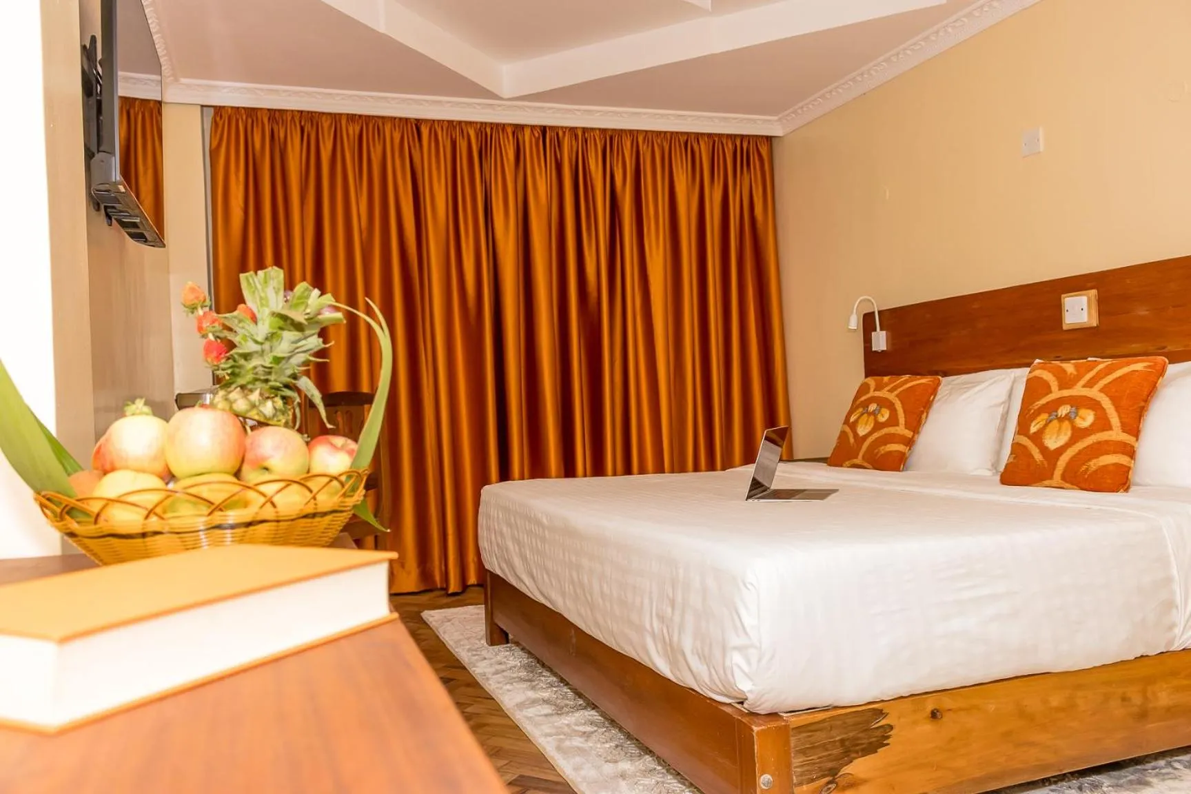 Bed in The Glacier Hotel Nanyuki