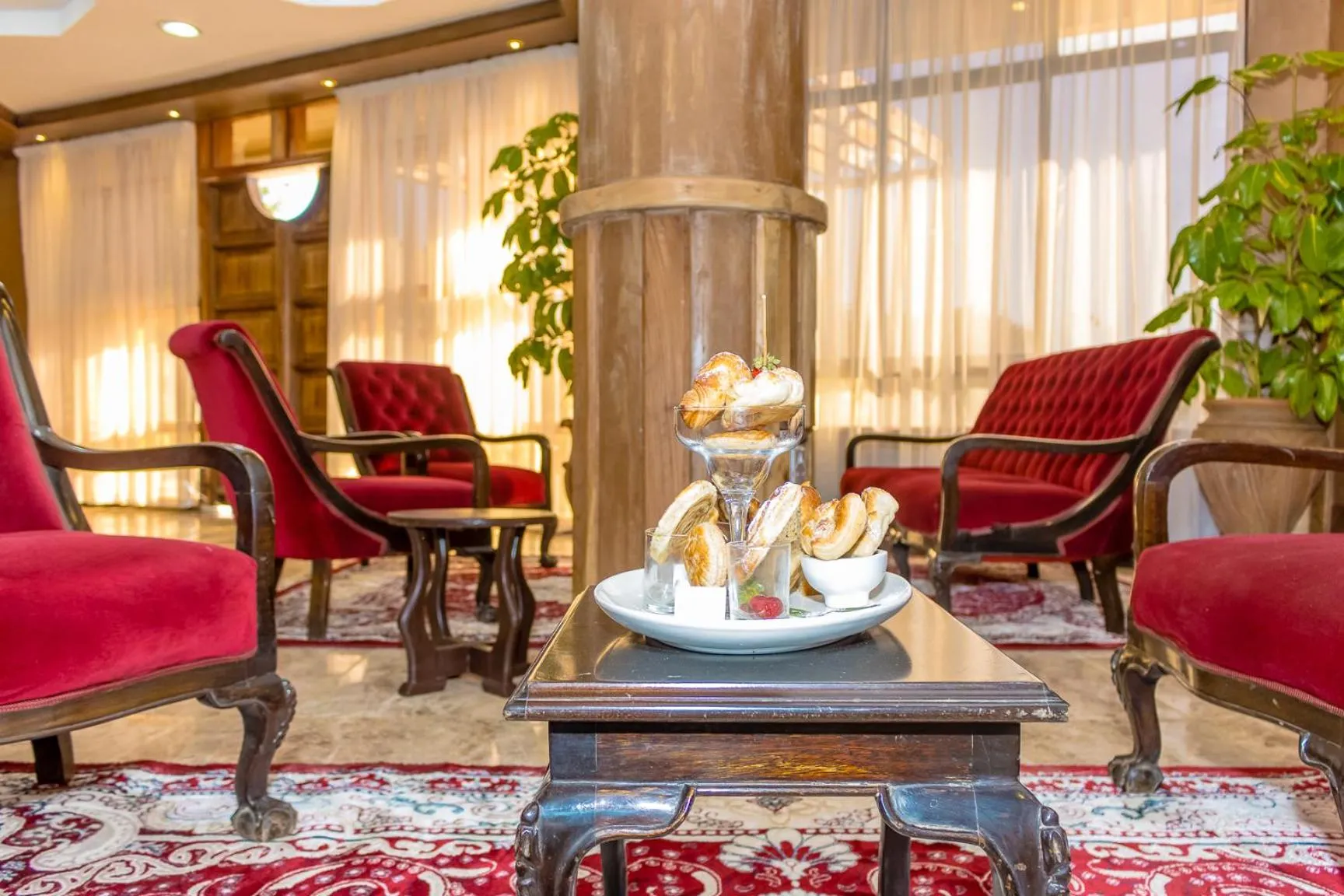 Seating area in The Glacier Hotel Nanyuki