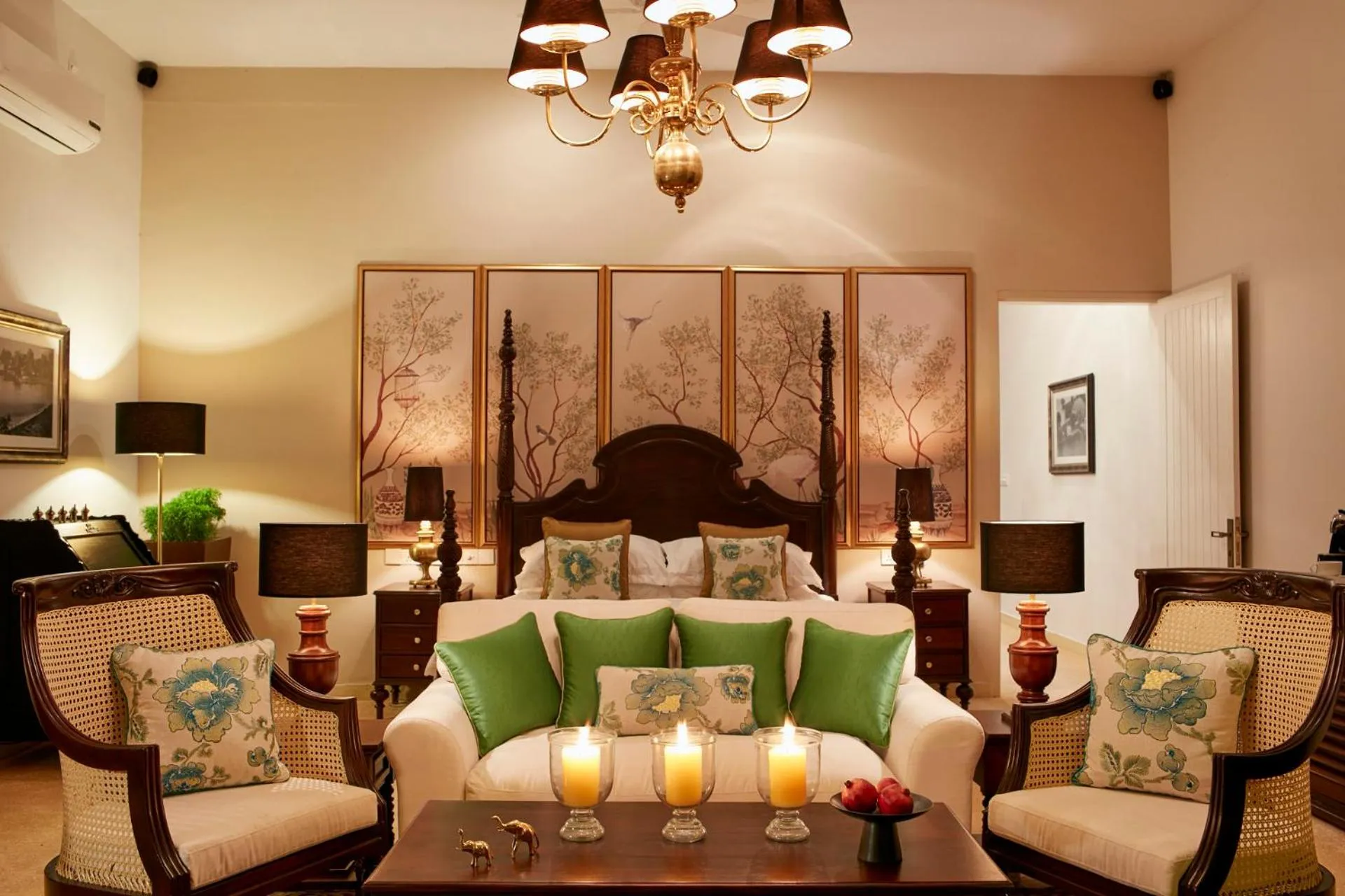 Bedroom in EKHO Lake House - From Colonial Bungalow to Royal Retreat