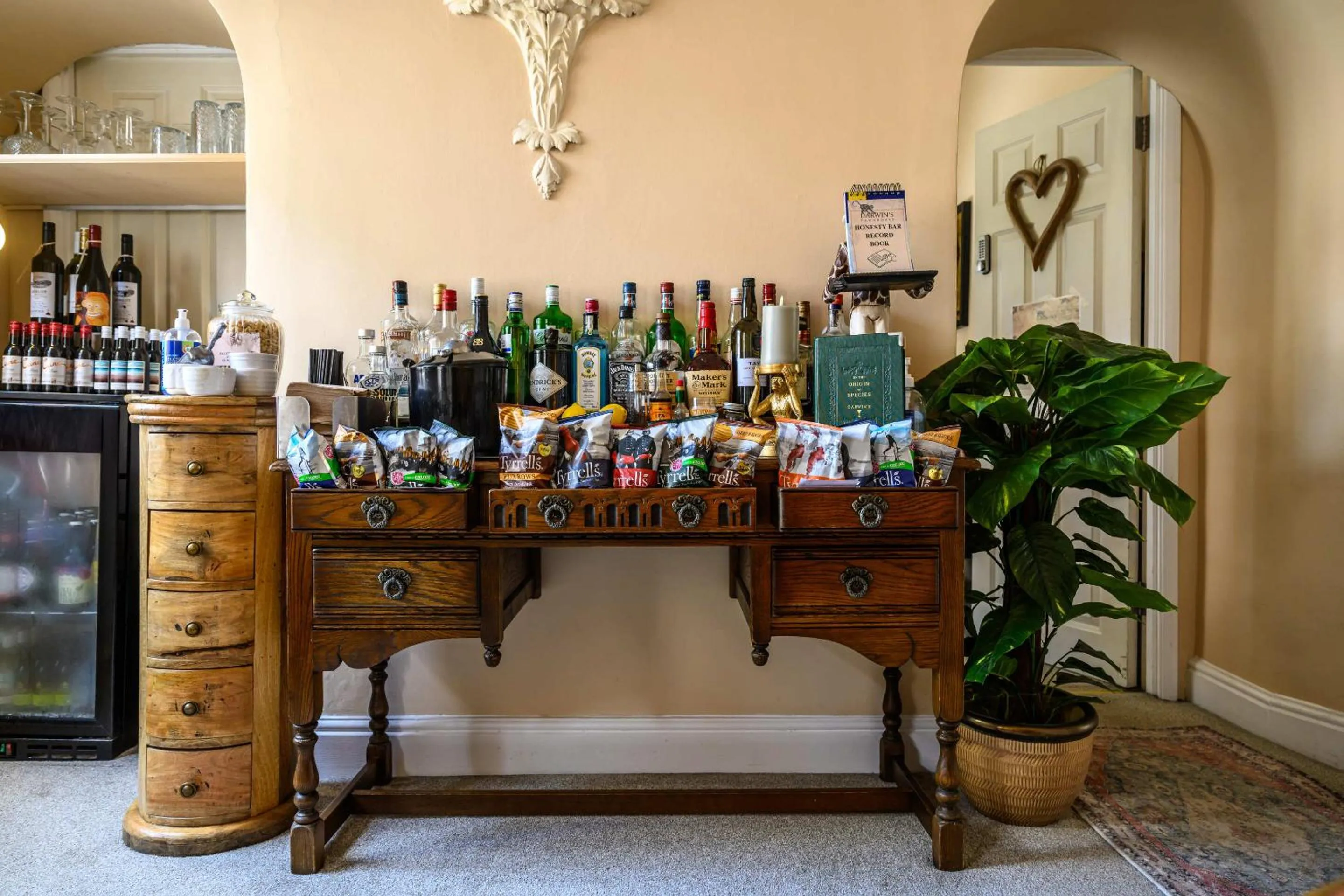 Living room in Darwin's Townhouse