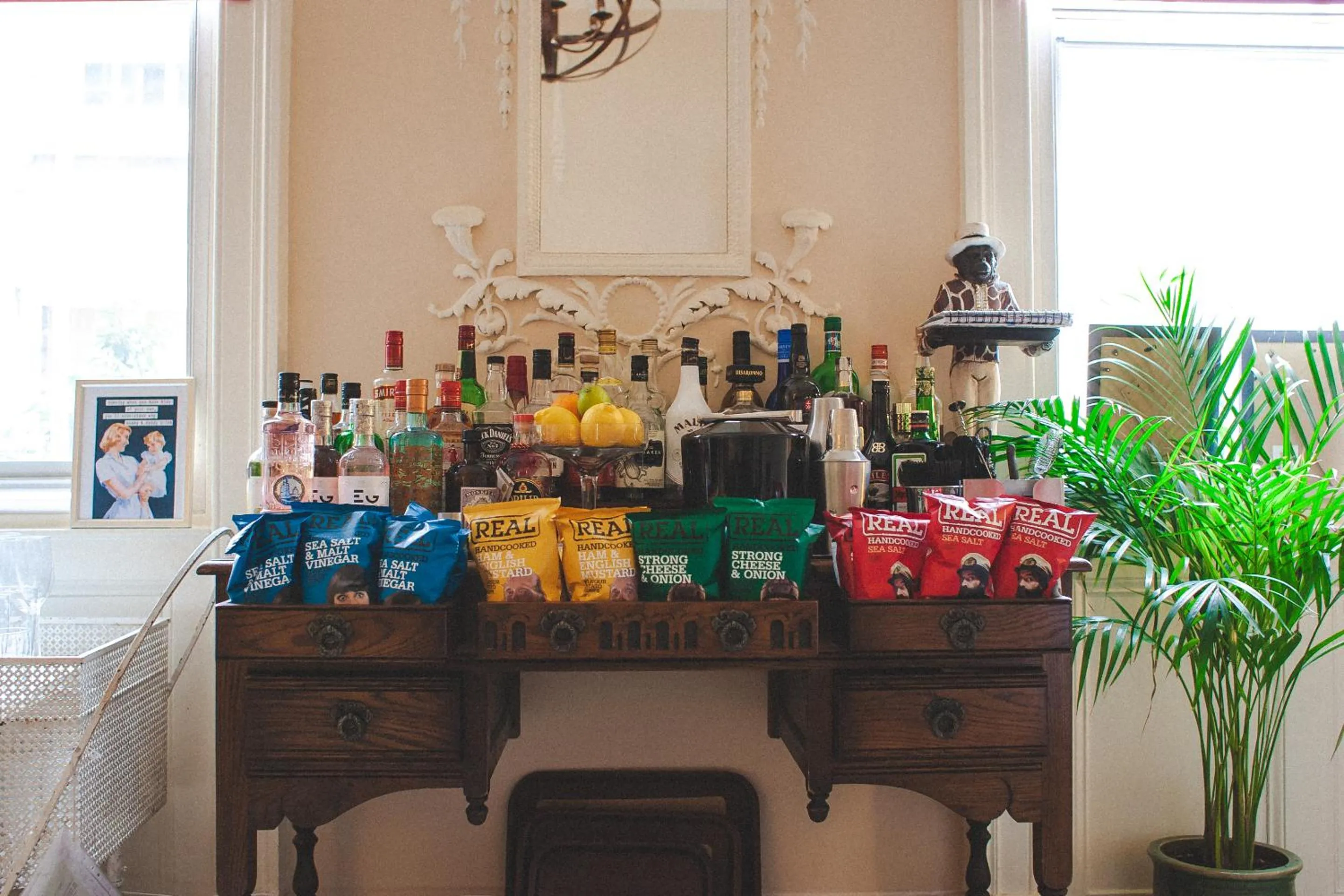 Living room in Darwin's Townhouse