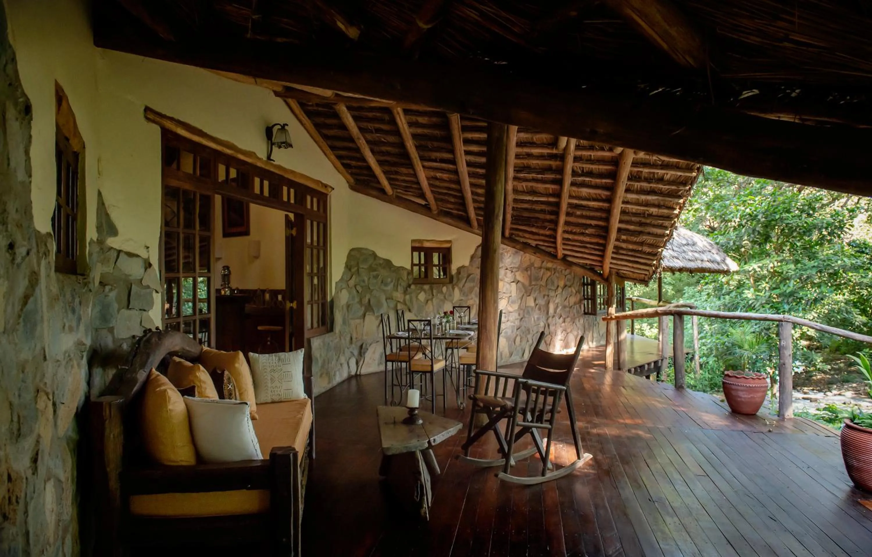 Seating area in Rivertrees Country Inn