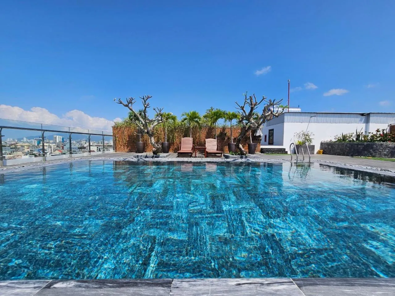 Pool view in MTR Apartment & Hotel