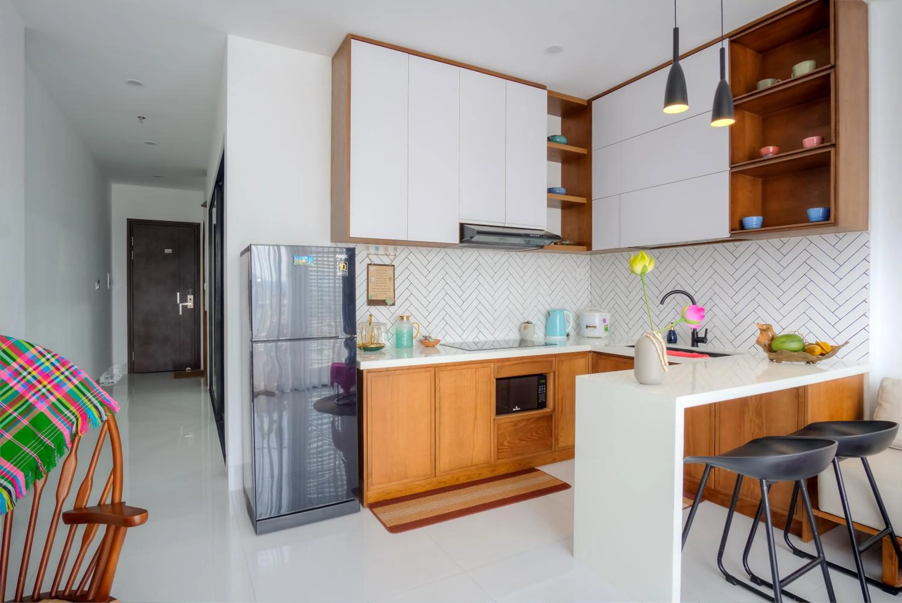 Kitchen or kitchenette in MTR Apartment & Hotel
