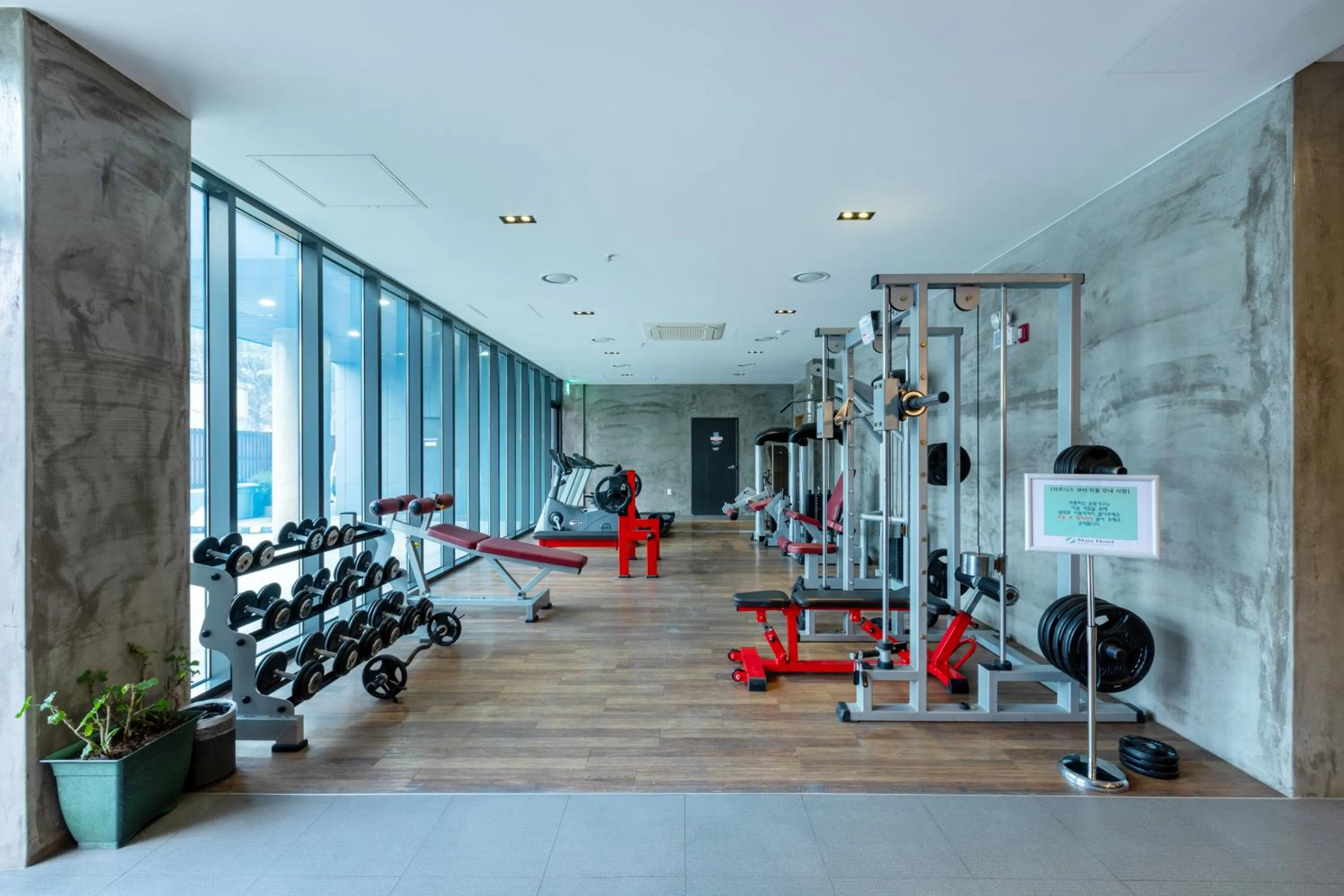 Fitness centre/facilities in Mate Hotel Paju