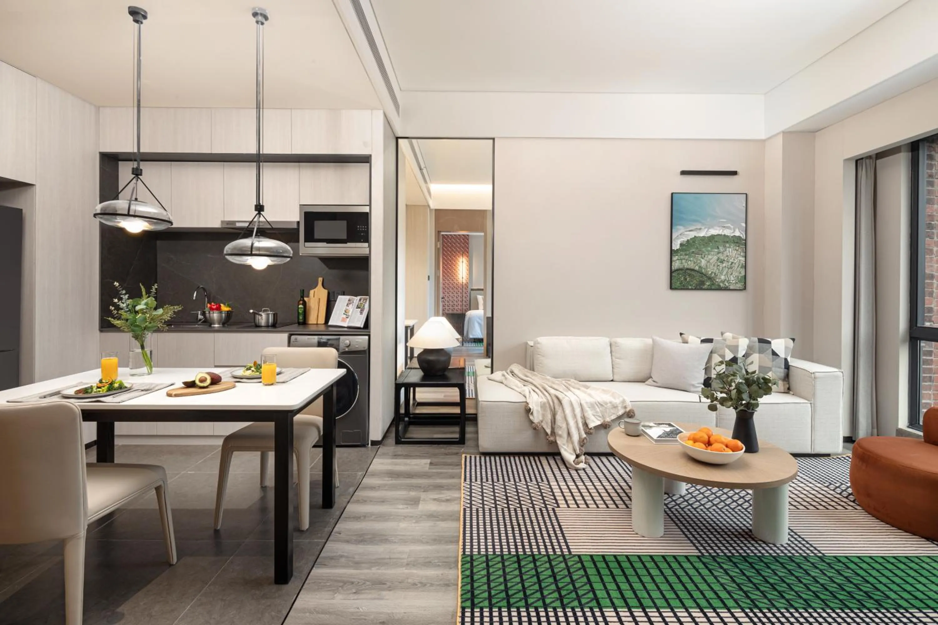 Living room in Somerset Chayuan Chongqing