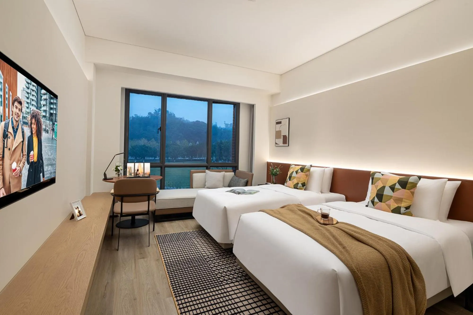 TV and multimedia, Bed in Citadines Connect Chayuan Chongqing