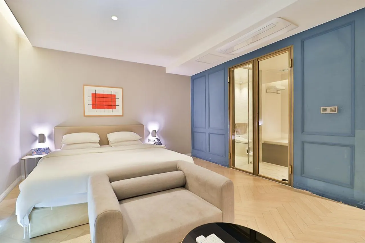 Bed in Brown Dot Hotel Ulsan Samsan