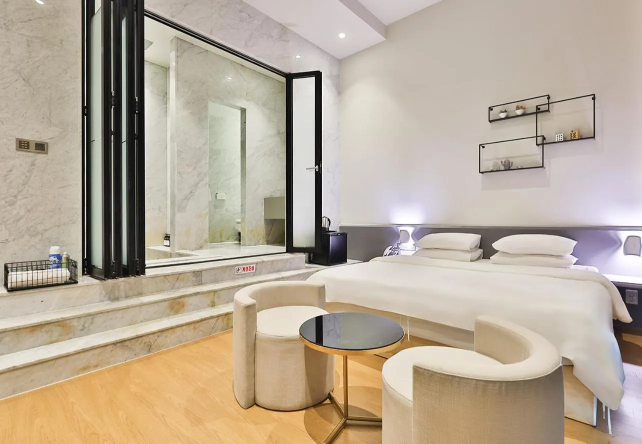 Bed in Brown Dot Hotel Ulsan Samsan