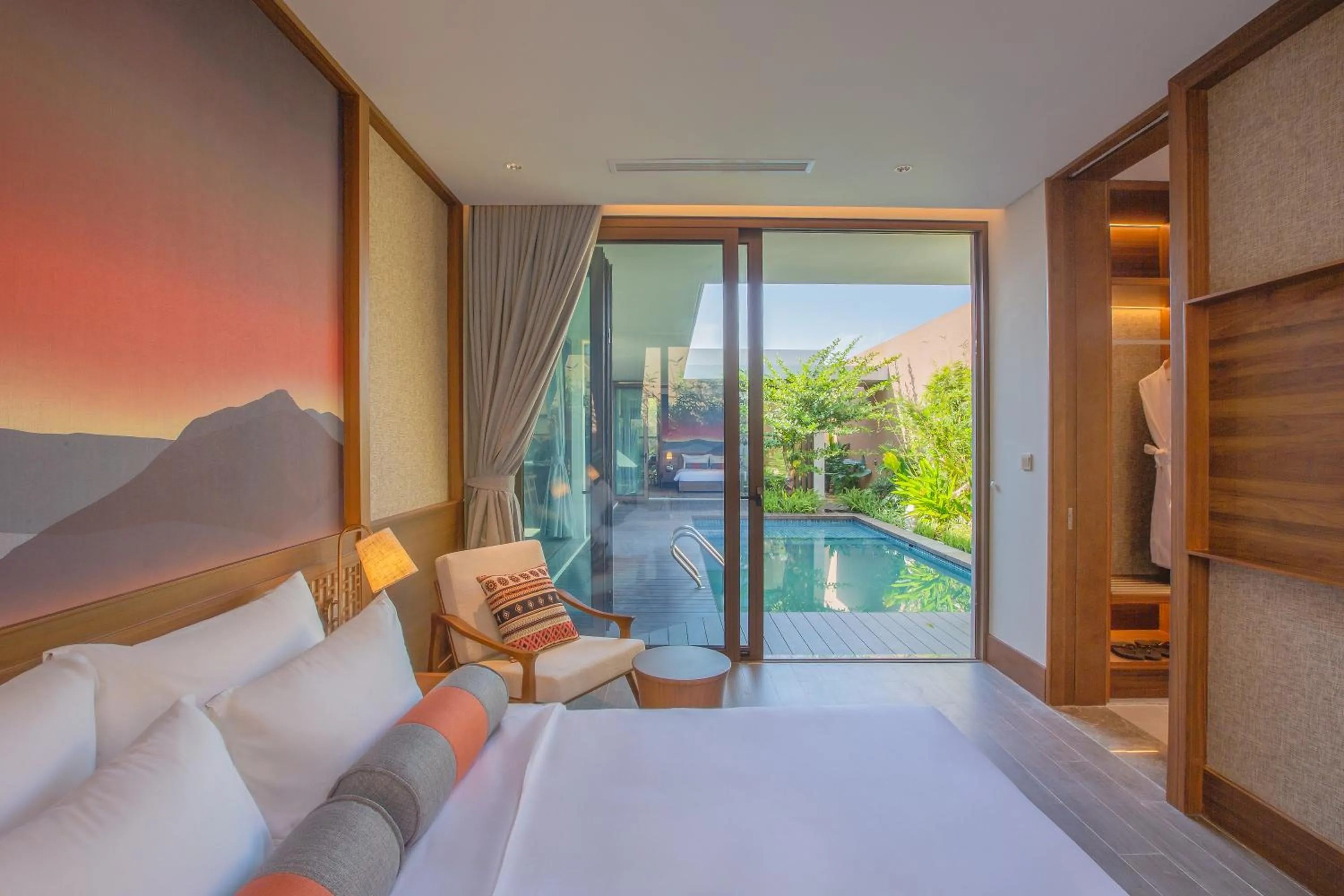 Bed in Mandala Retreats Kim Bôi