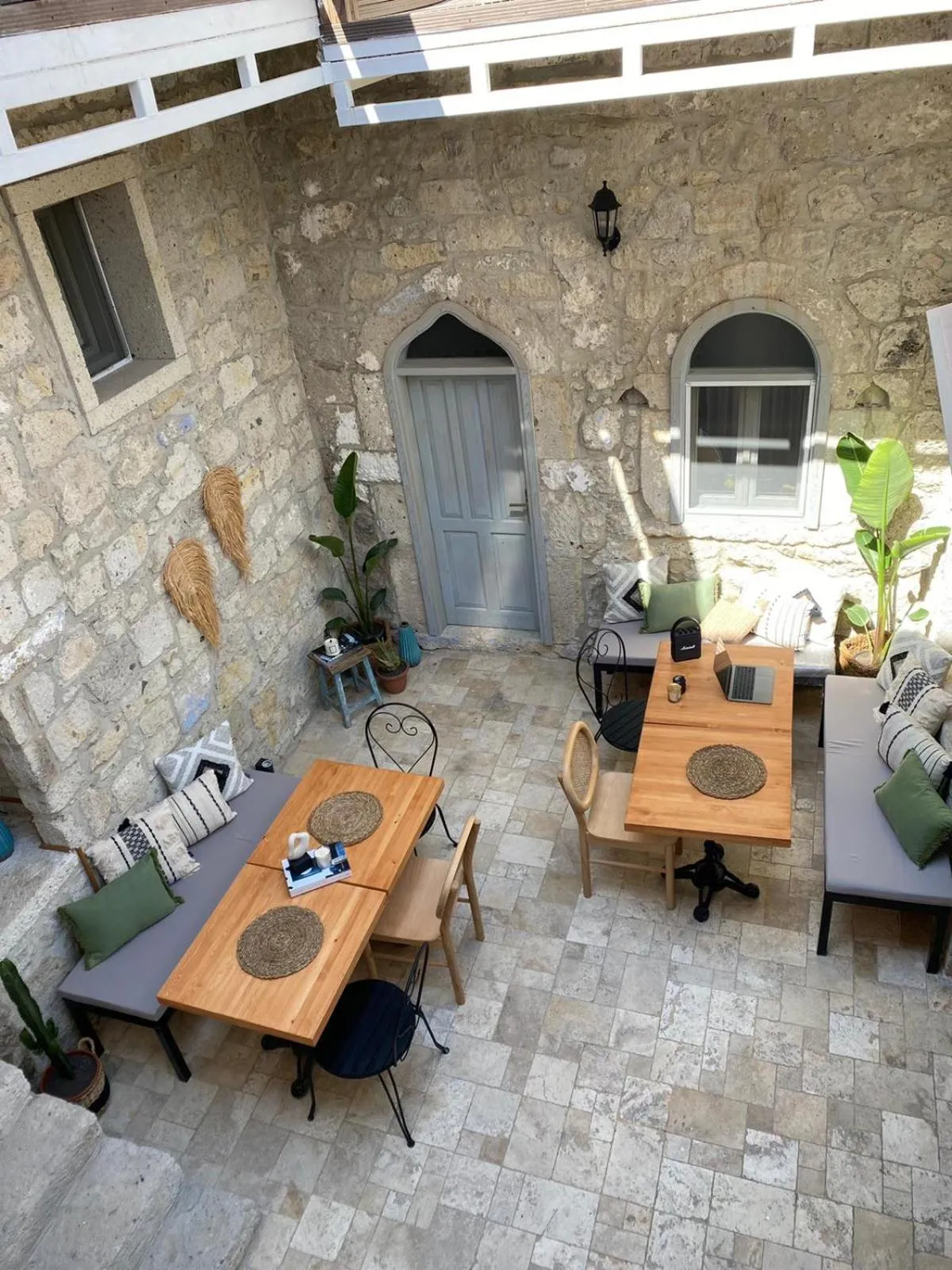Inner courtyard view in Aliko Hotel