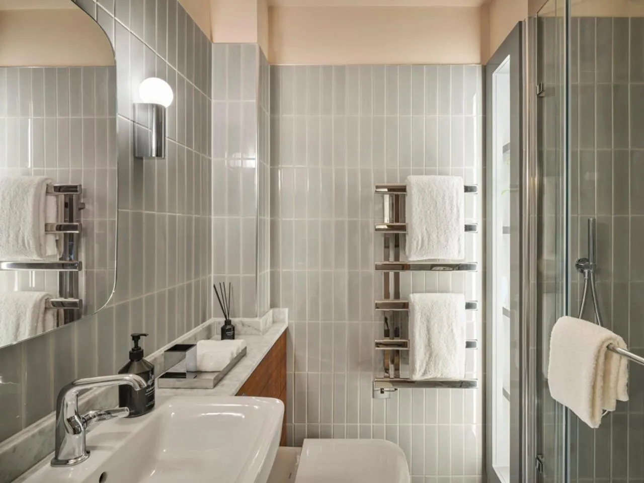 Bathroom in Sir Devonshire Square Hotel, part of Sircle Collection