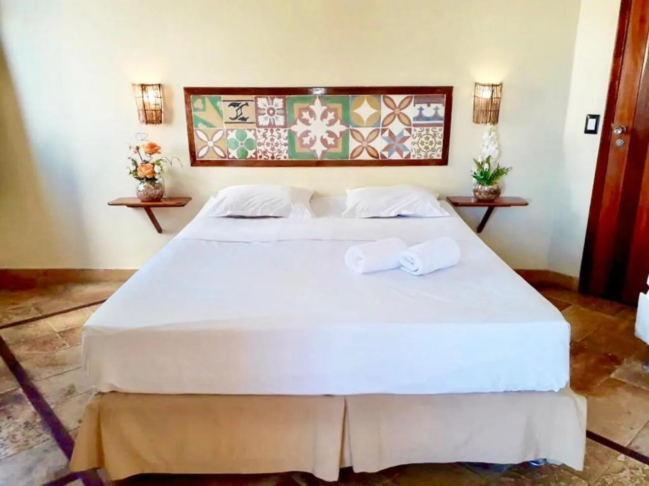 Bed in Pousada Fortal Villa Praia