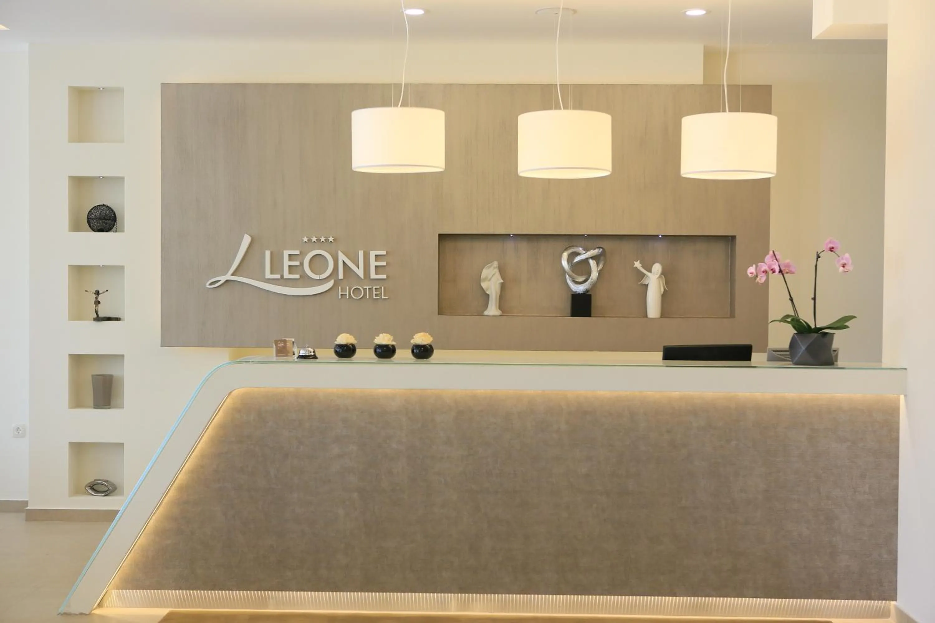 Lobby or reception in Hotel Leone