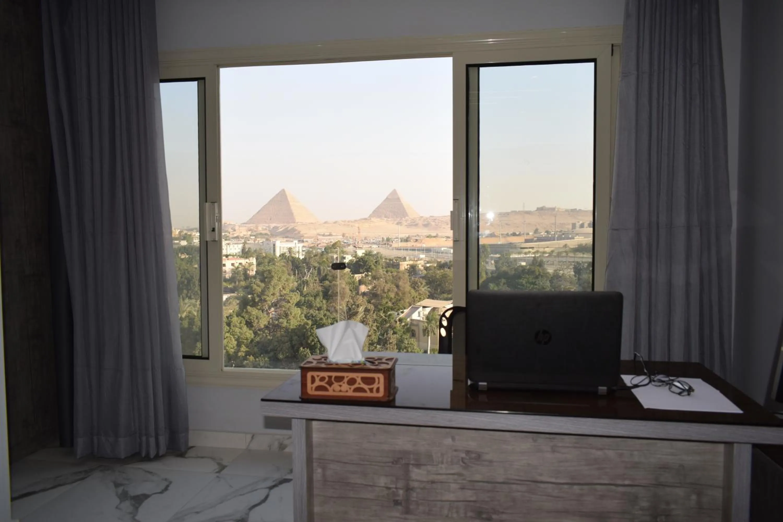 City view in pyramids grand museum inn