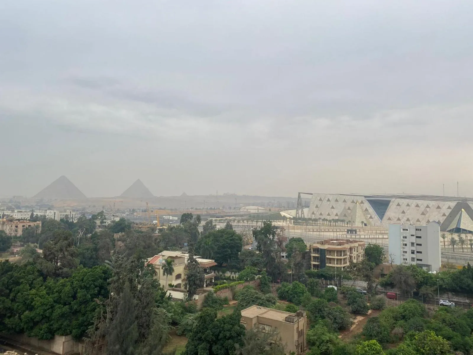 Property building in pyramids grand museum inn