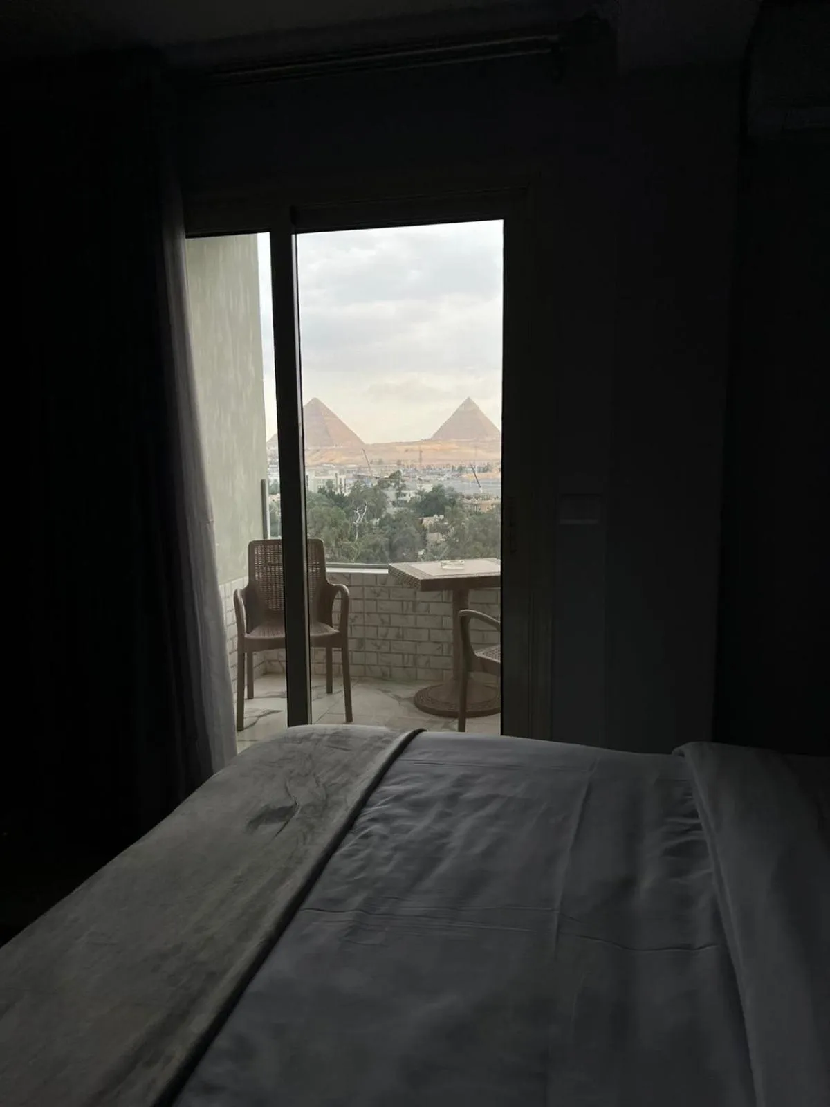 Bed in pyramids grand museum inn