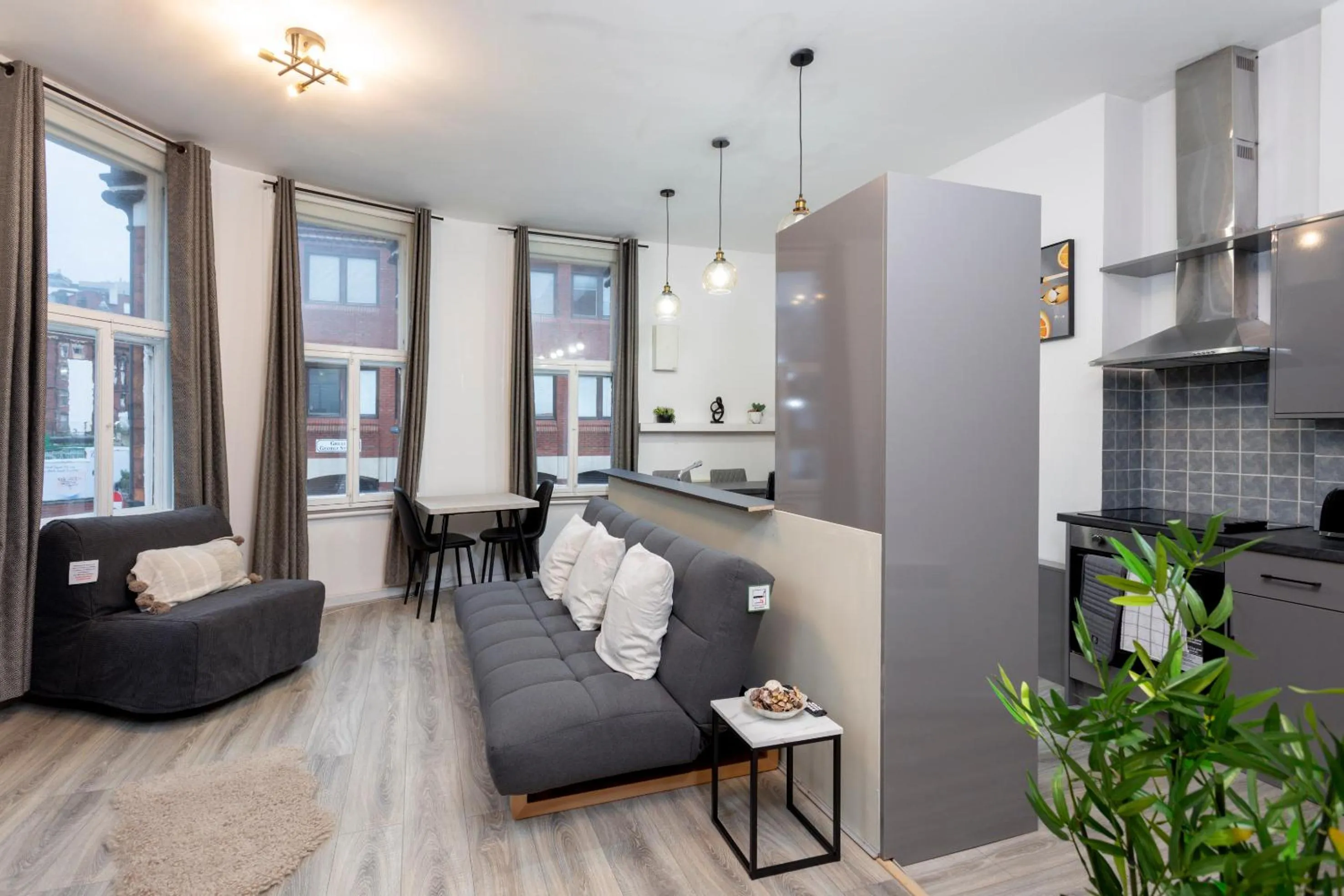 Living room in Oxford Row Apartments, Leeds City Centre