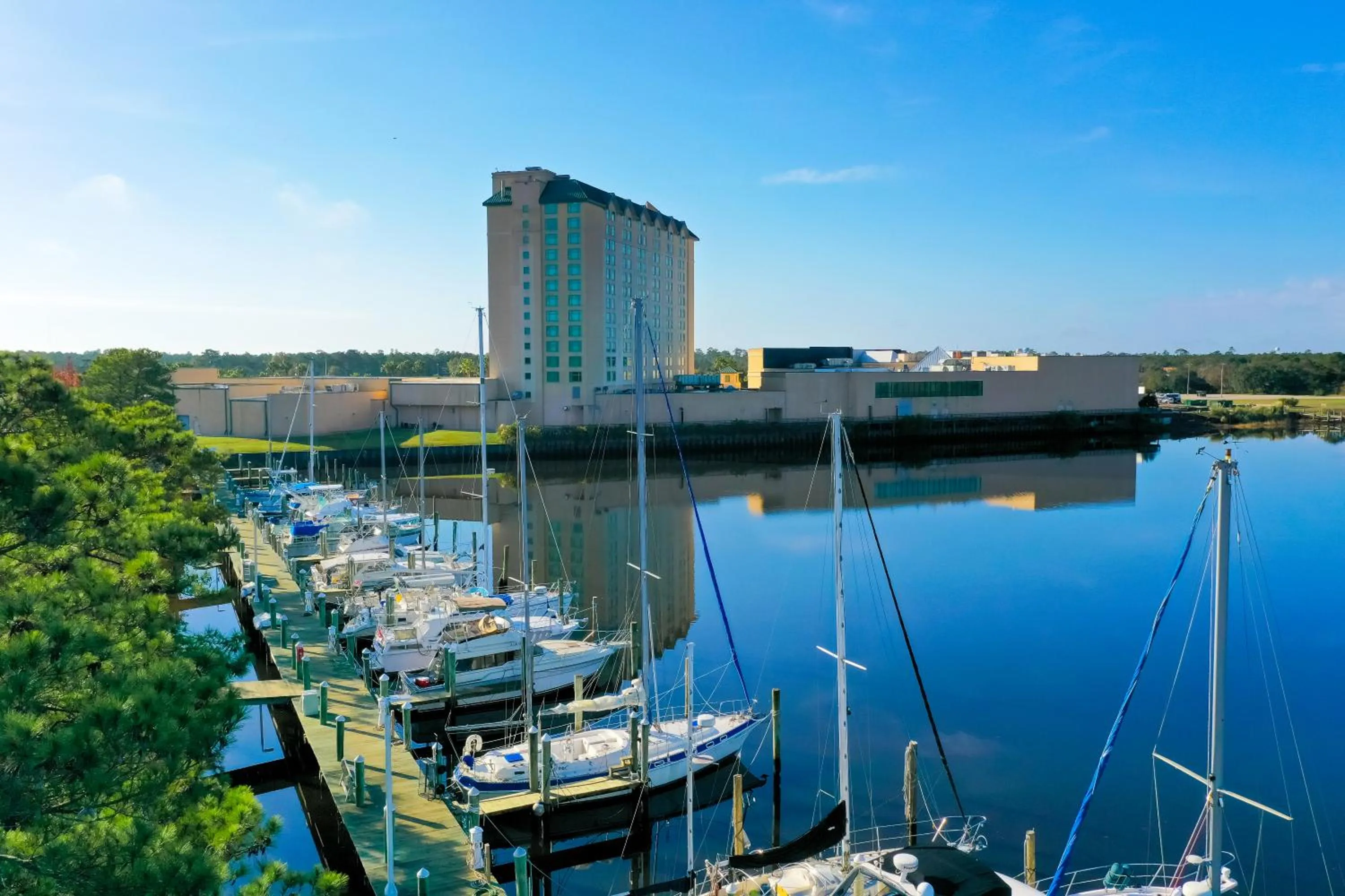 Natural landscape in Hollywood Casino Gulf Coast