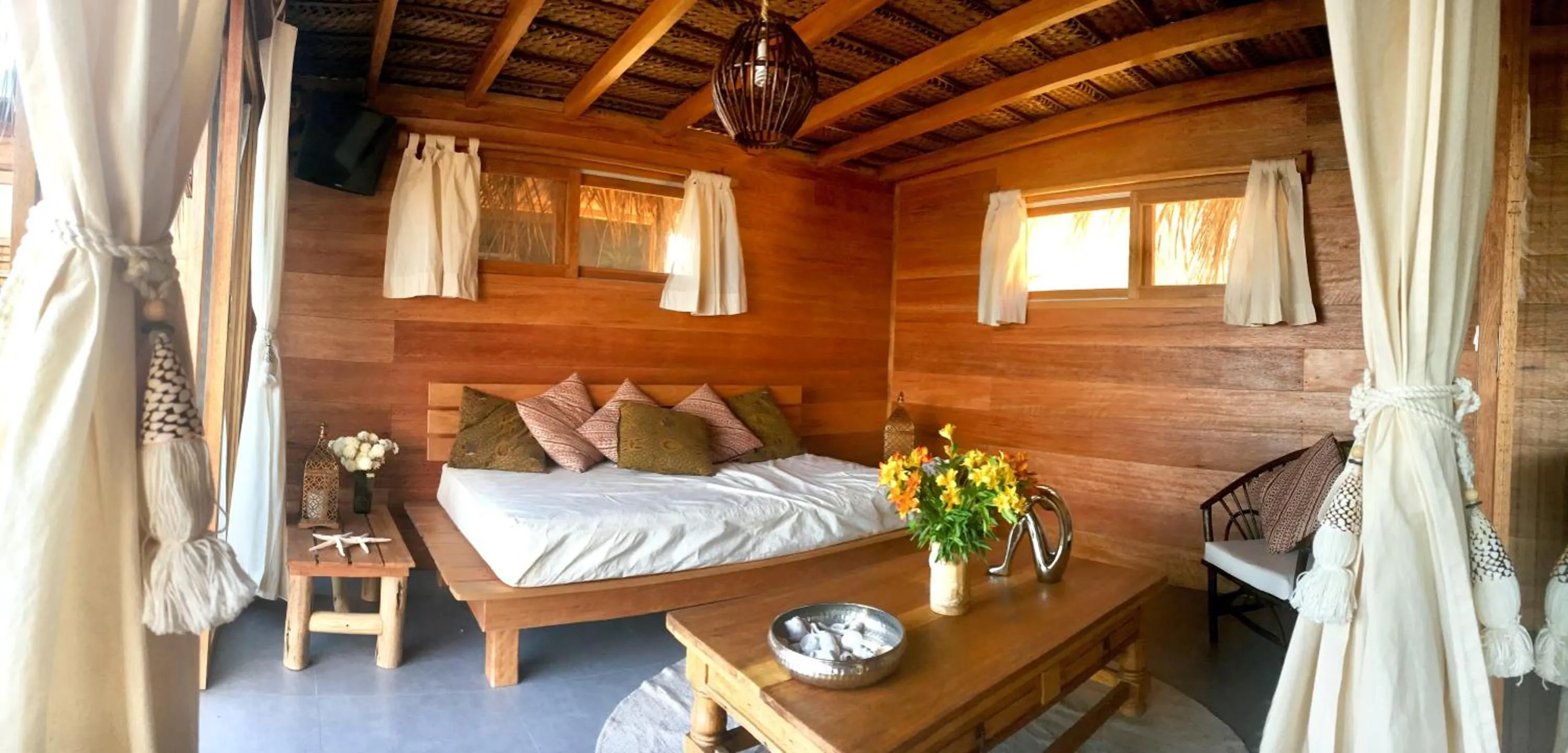 Living room, Bed in La Playa