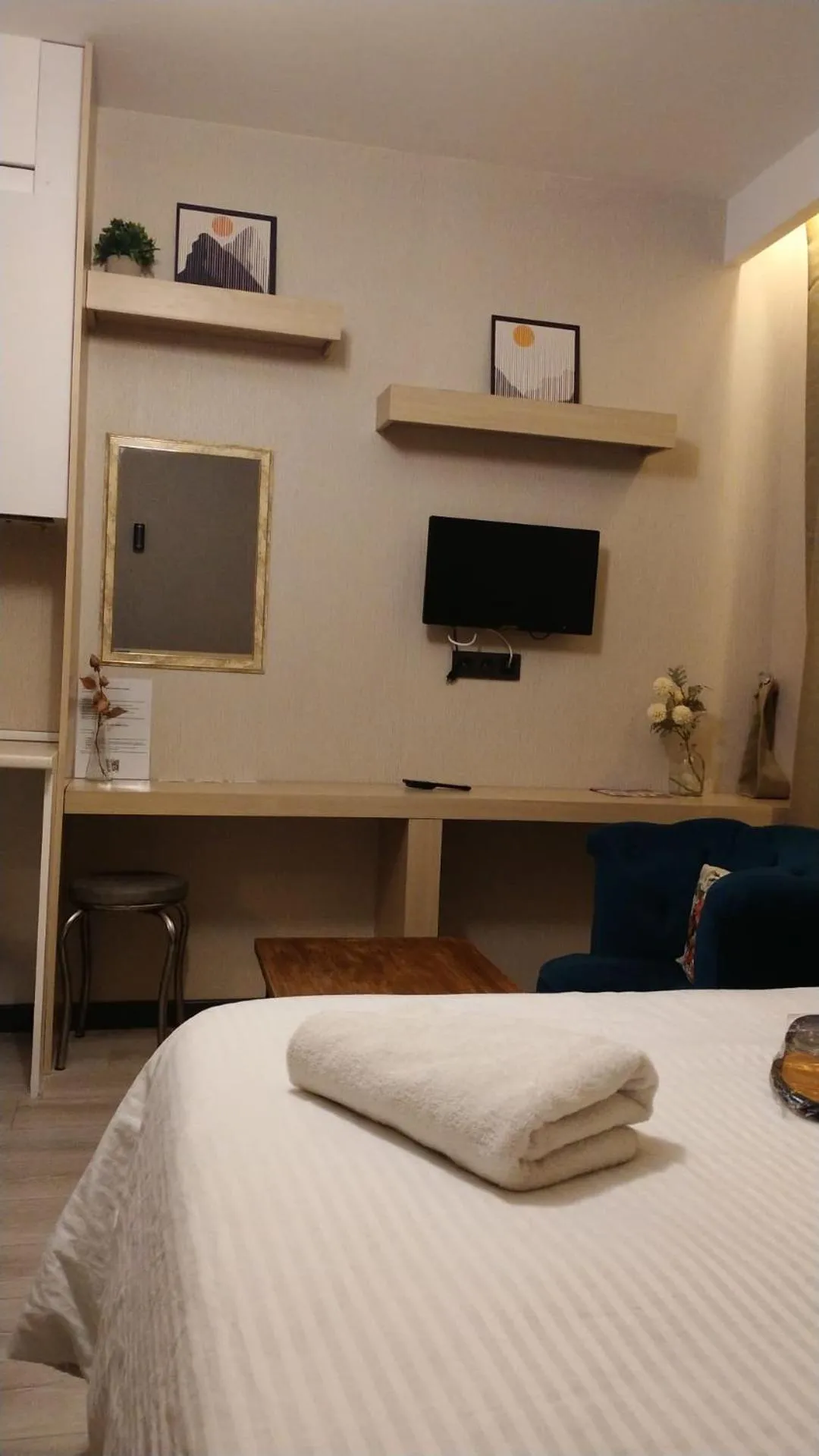 Bed in Doğan Palace Hotel