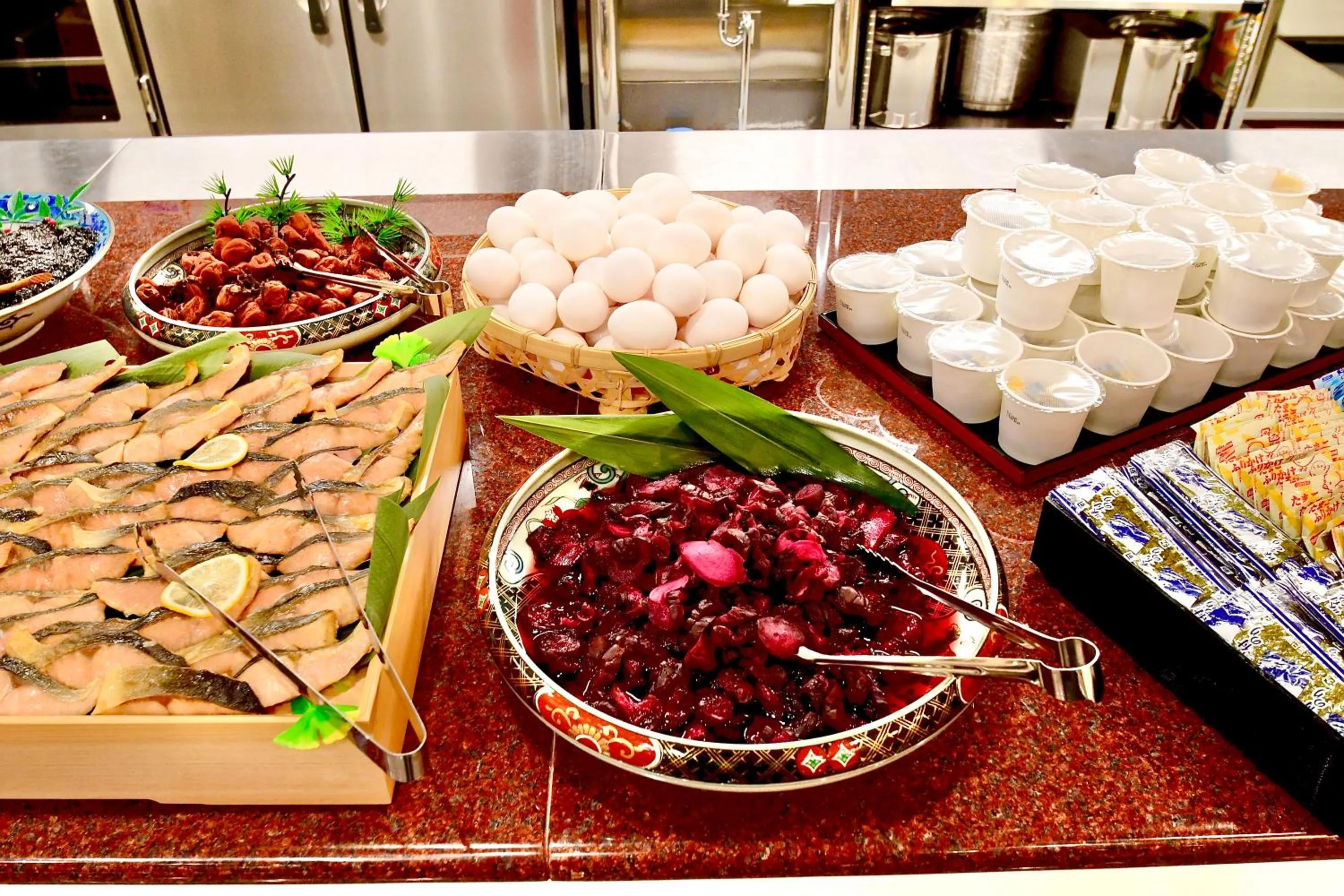 Buffet breakfast in Himeji Ekimae Universal Hotel Minamiguchi