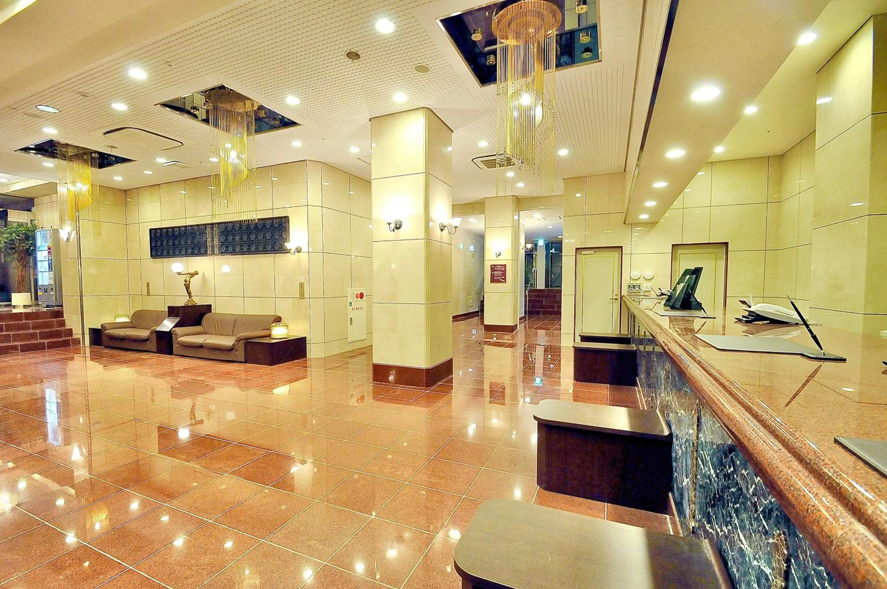Lobby or reception in Okayama Universal Hotel Annex