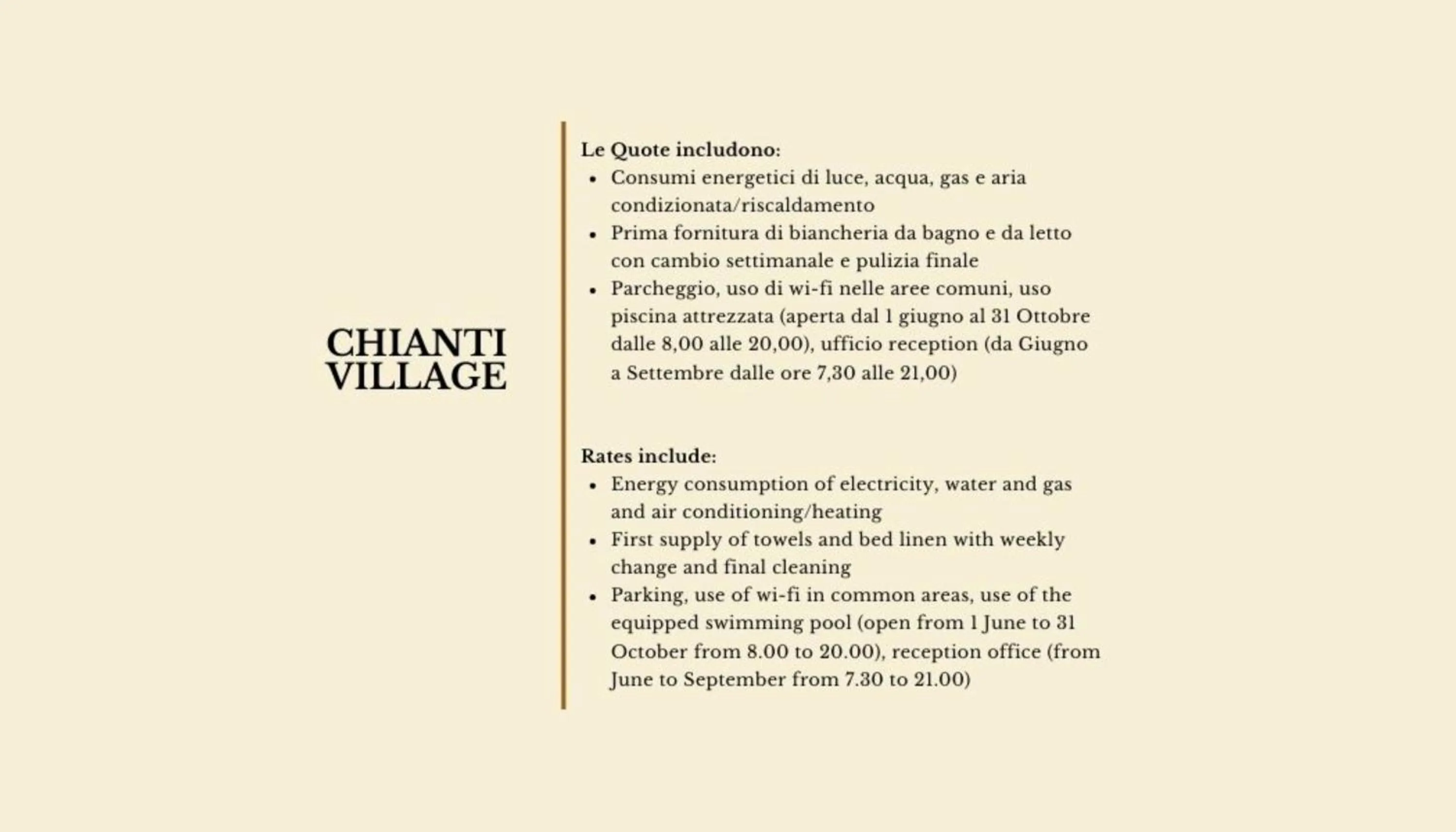 Text overlay in ISA-Residence with swimming-pool in Barberino-Tavernelle, apartments with air conditioning and private outdoor area