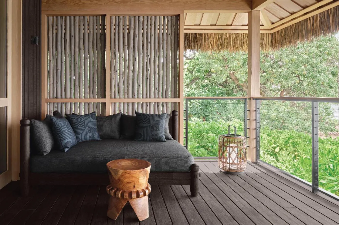 Patio in Kona Village A Rosewood Resort