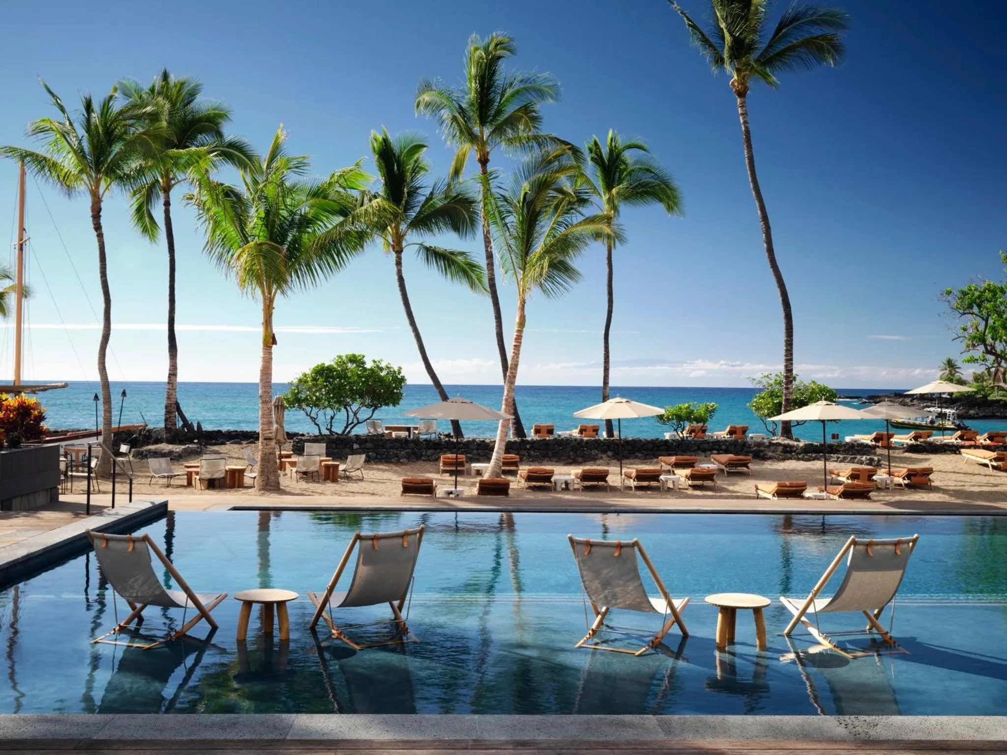 Beach in Kona Village A Rosewood Resort