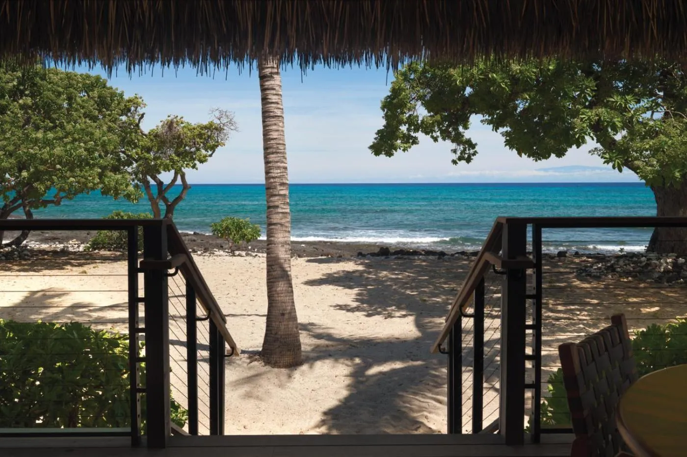 Patio in Kona Village A Rosewood Resort