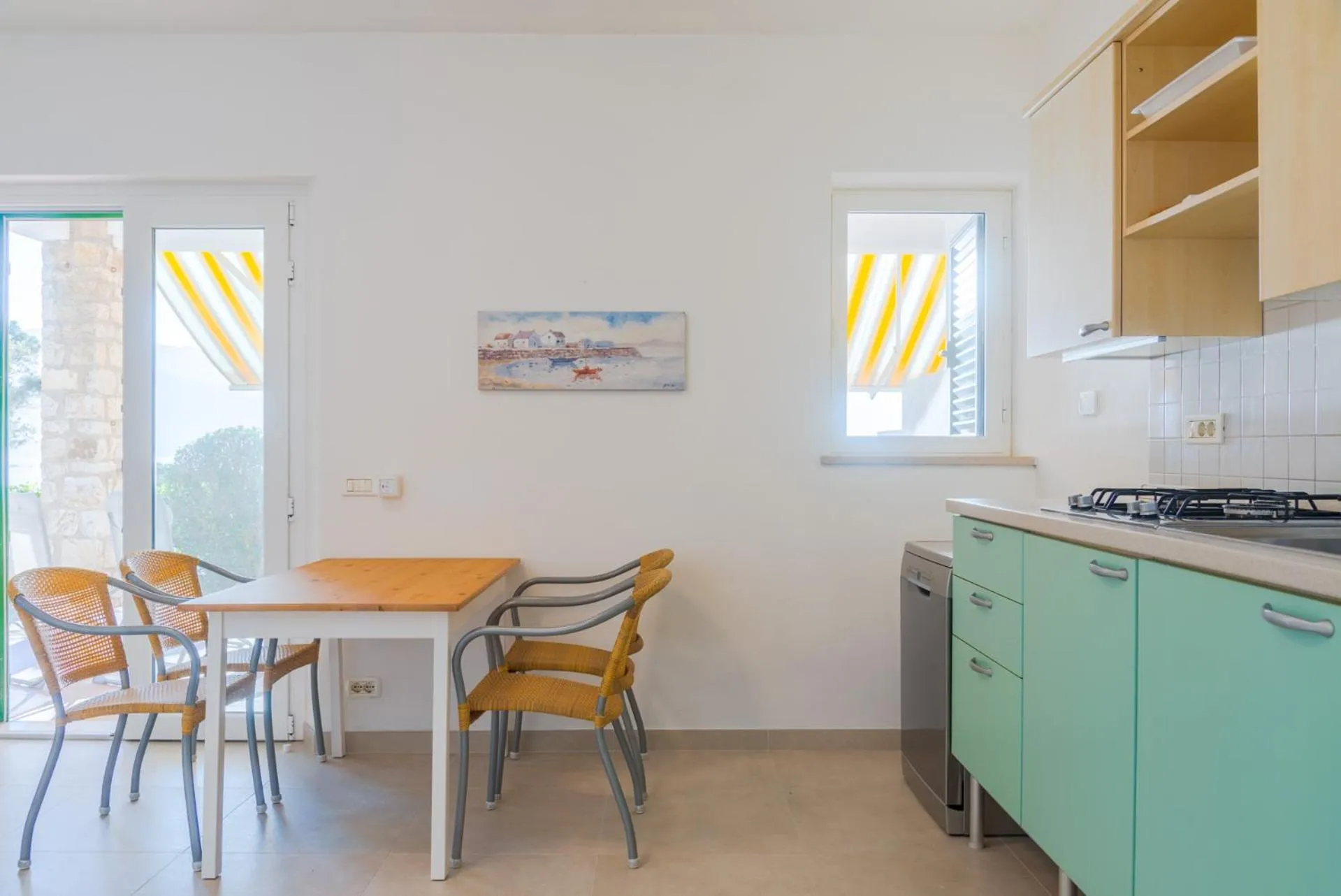Kitchen or kitchenette in Appartamenti Panorama