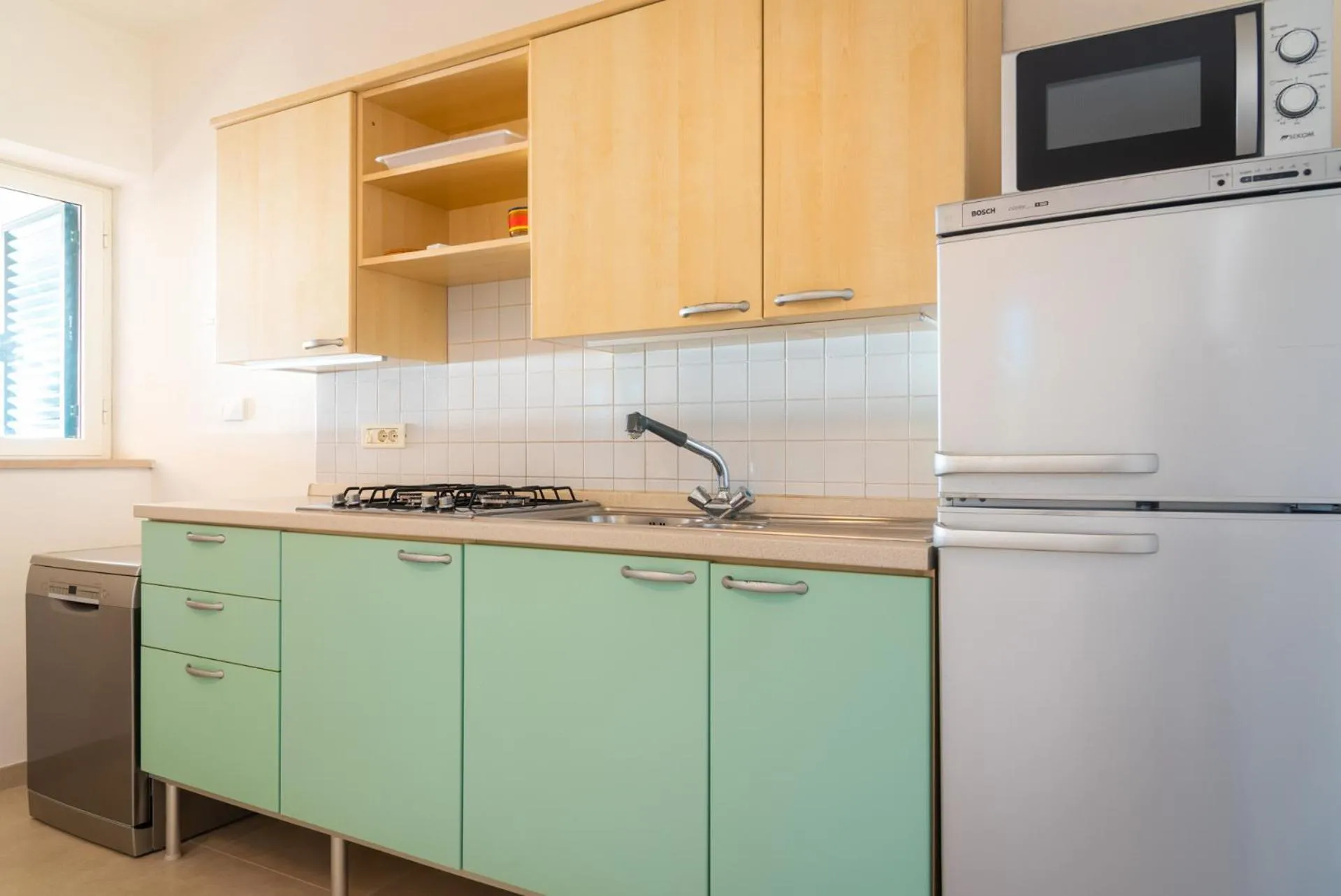 Kitchen or kitchenette in Appartamenti Panorama