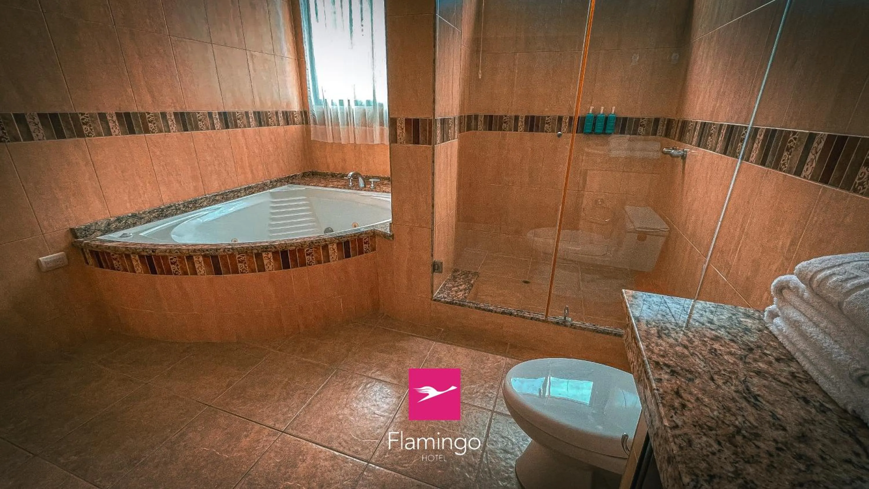 Shower in Hotel Flamingo