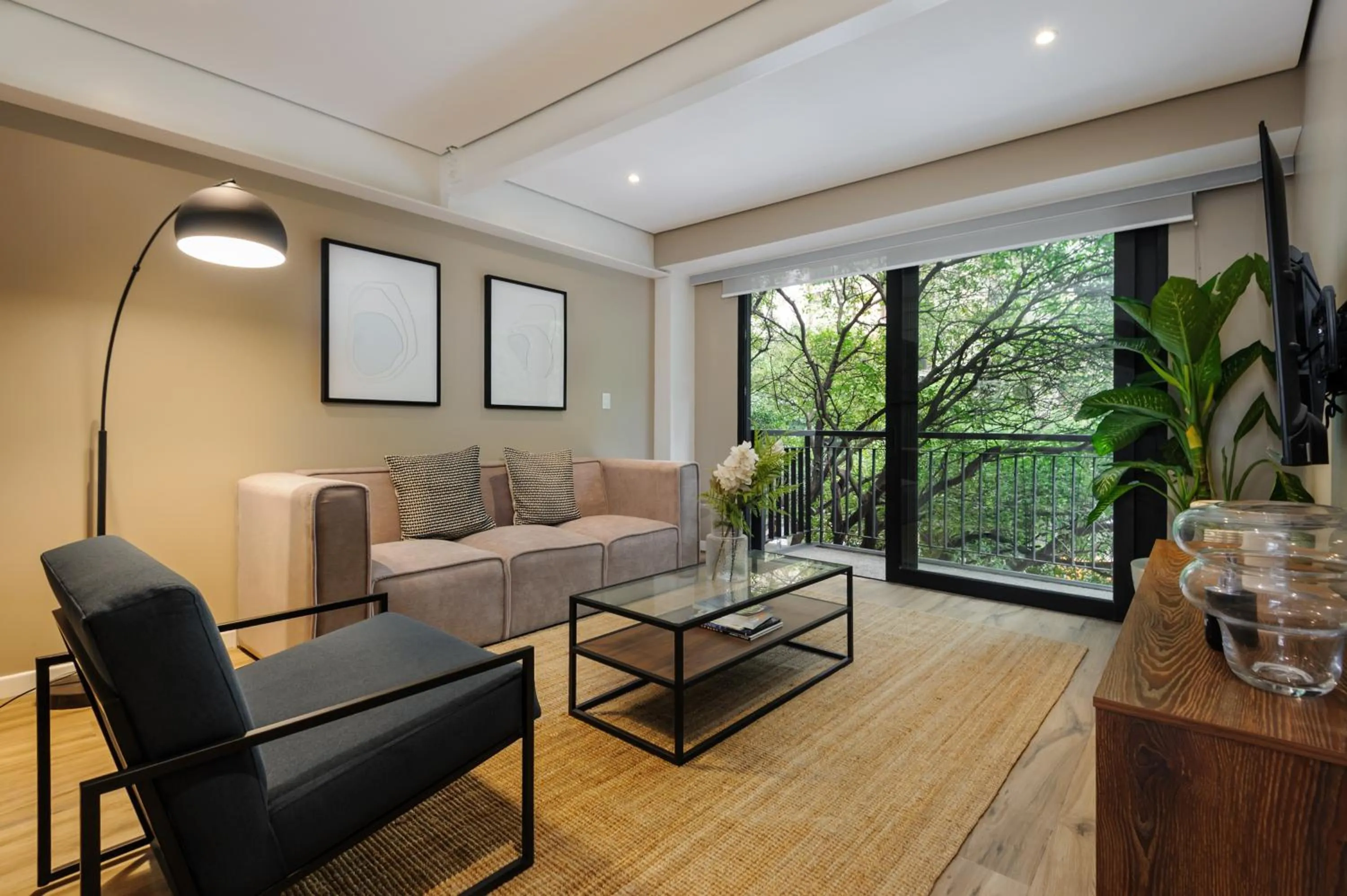 Living room in Nuevo Leon 155 by Wynwood House